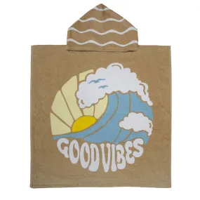 Bambury | Poncho Beach Towel - Kids/Good Vibes