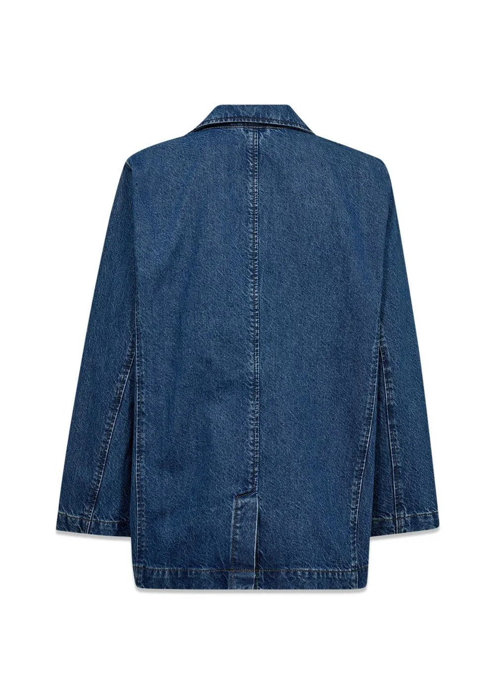 Brooke Boxy Blazer Wash Jaca - Denim Blue