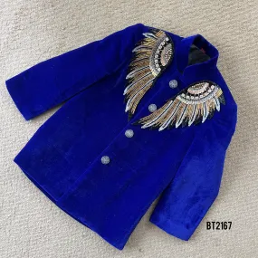 BT2167  The Regal Winged Angelic Charm Party Wear Blazer for Little Man ✨🕊️