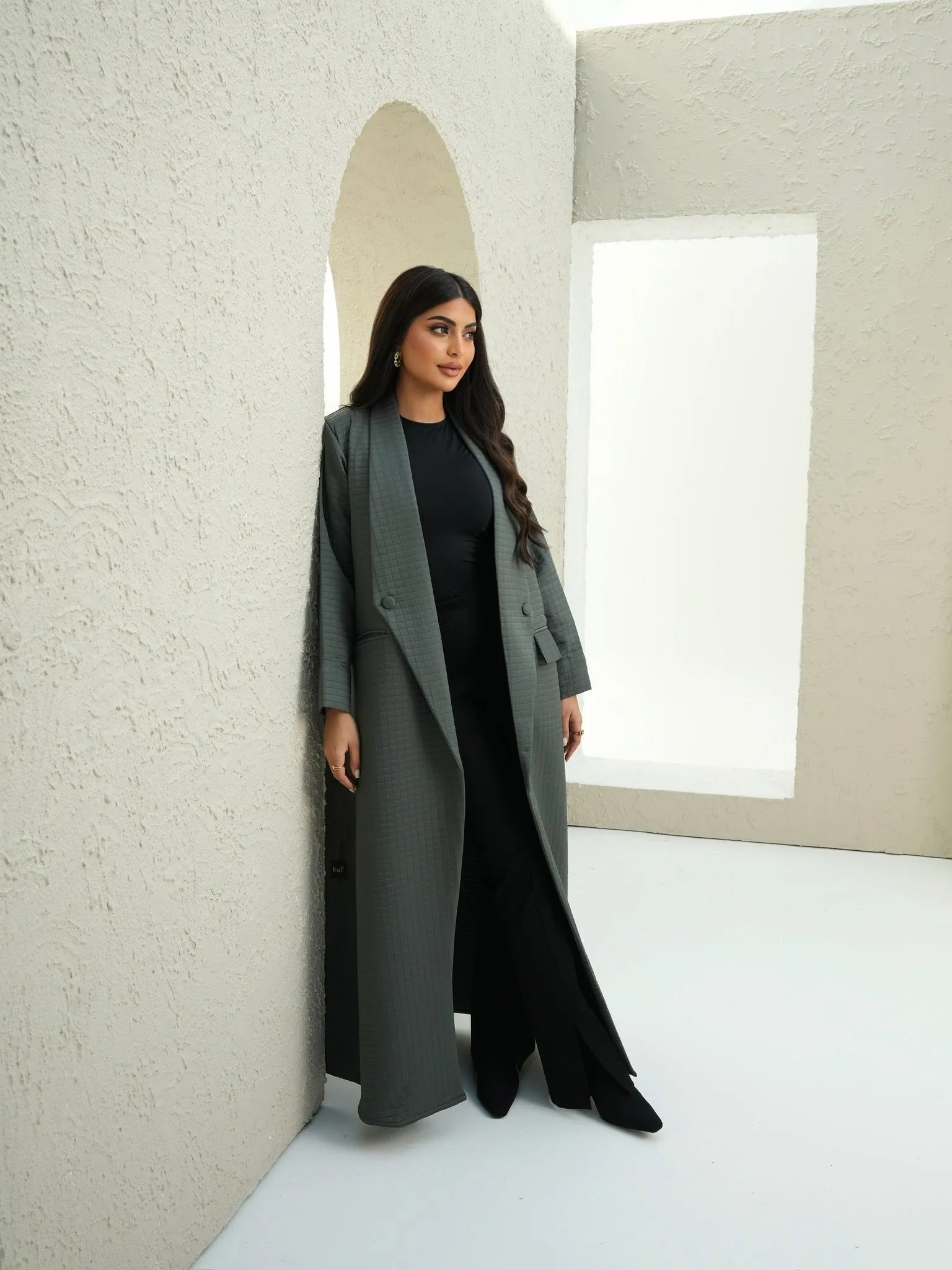 CASUAL OLIVE ABAYA #516