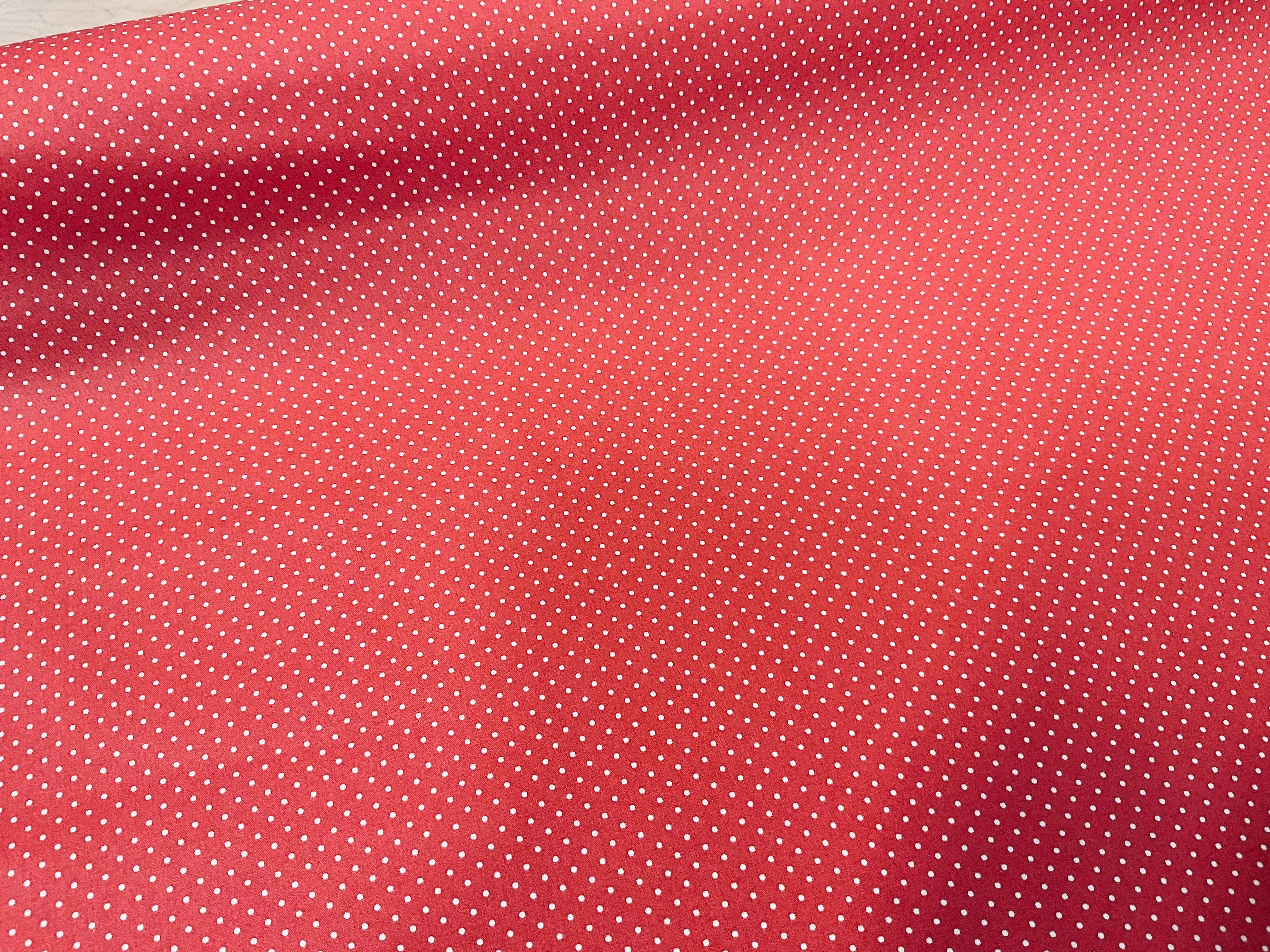 Coral Dots Coated Cotton Waterproof Fabric