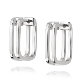 Daisy London Rupi Huggie Hoop Earrings Sterling Silver HUG16_SLV