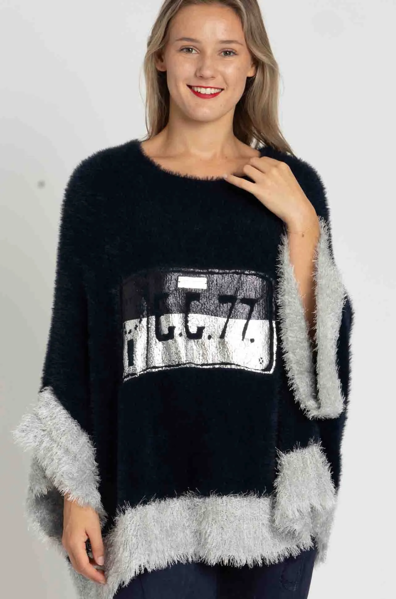 Elisa Cavaletti - Super Soft Knit Poncho