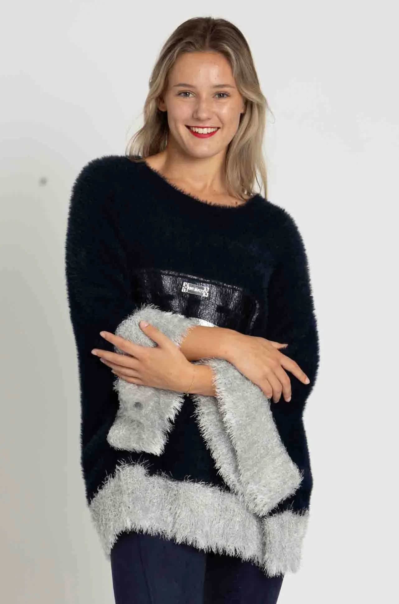 Elisa Cavaletti - Super Soft Knit Poncho