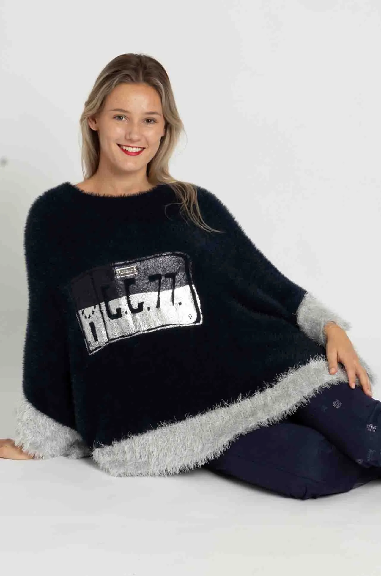 Elisa Cavaletti - Super Soft Knit Poncho