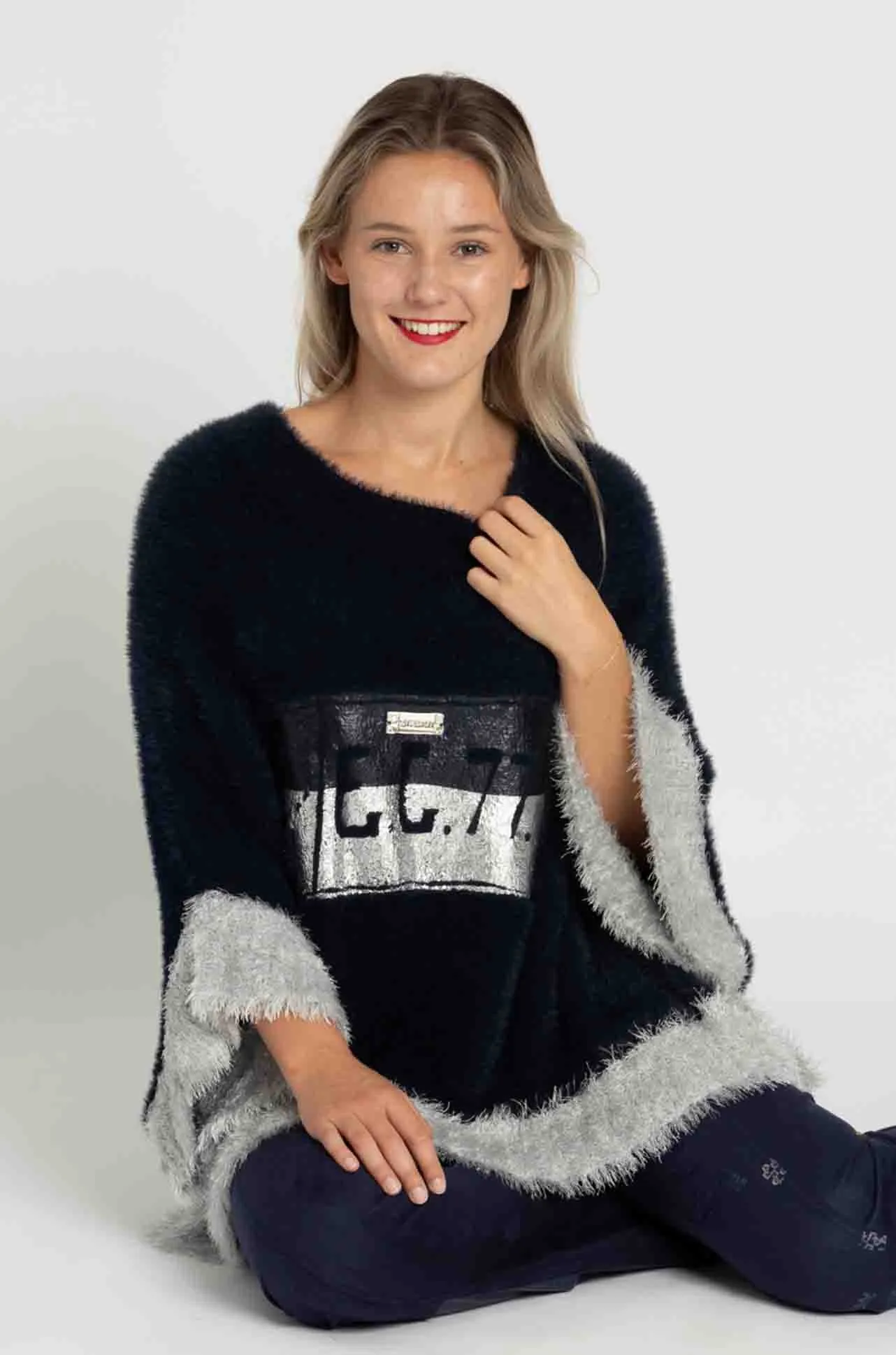 Elisa Cavaletti - Super Soft Knit Poncho