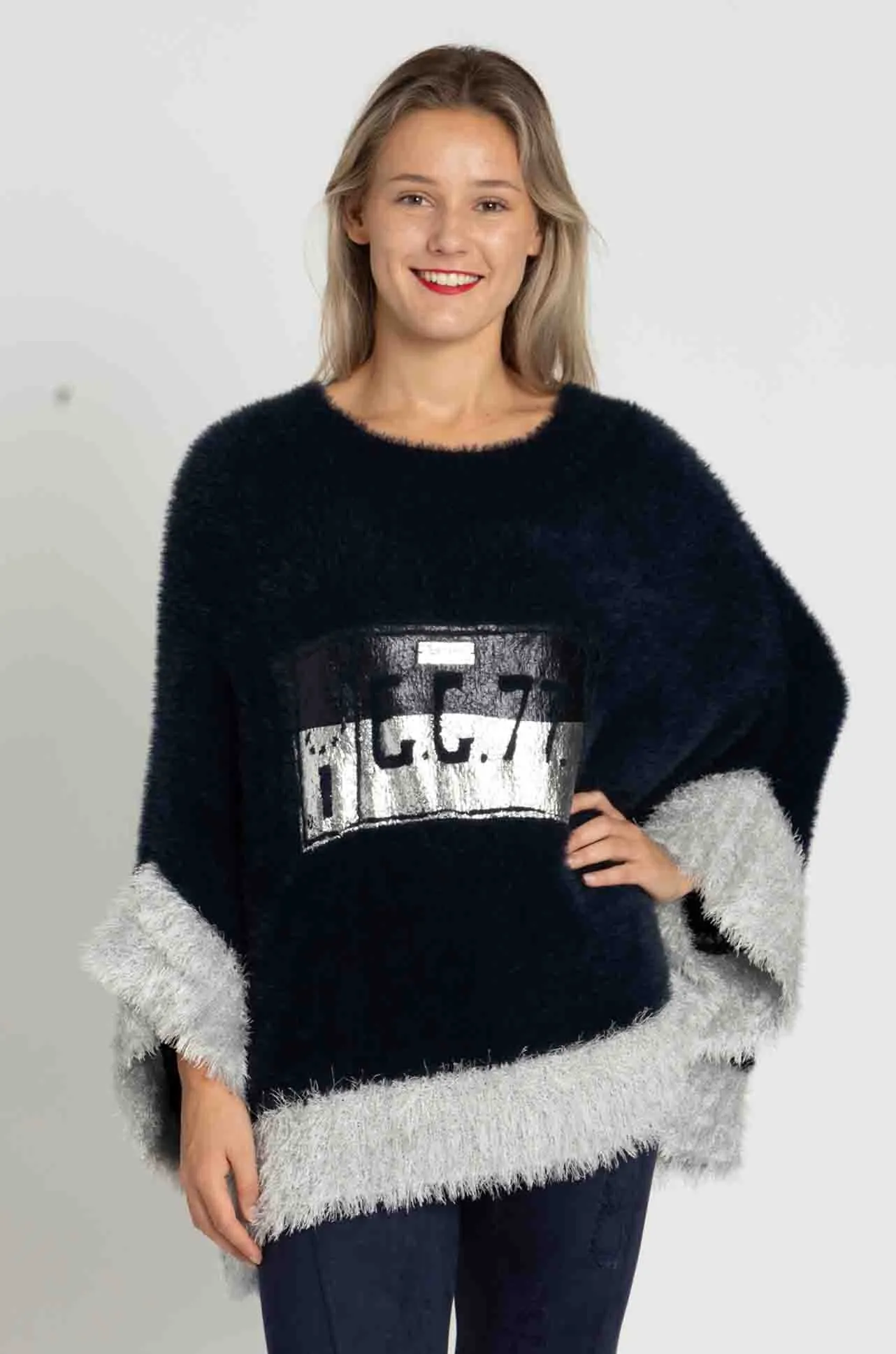 Elisa Cavaletti - Super Soft Knit Poncho