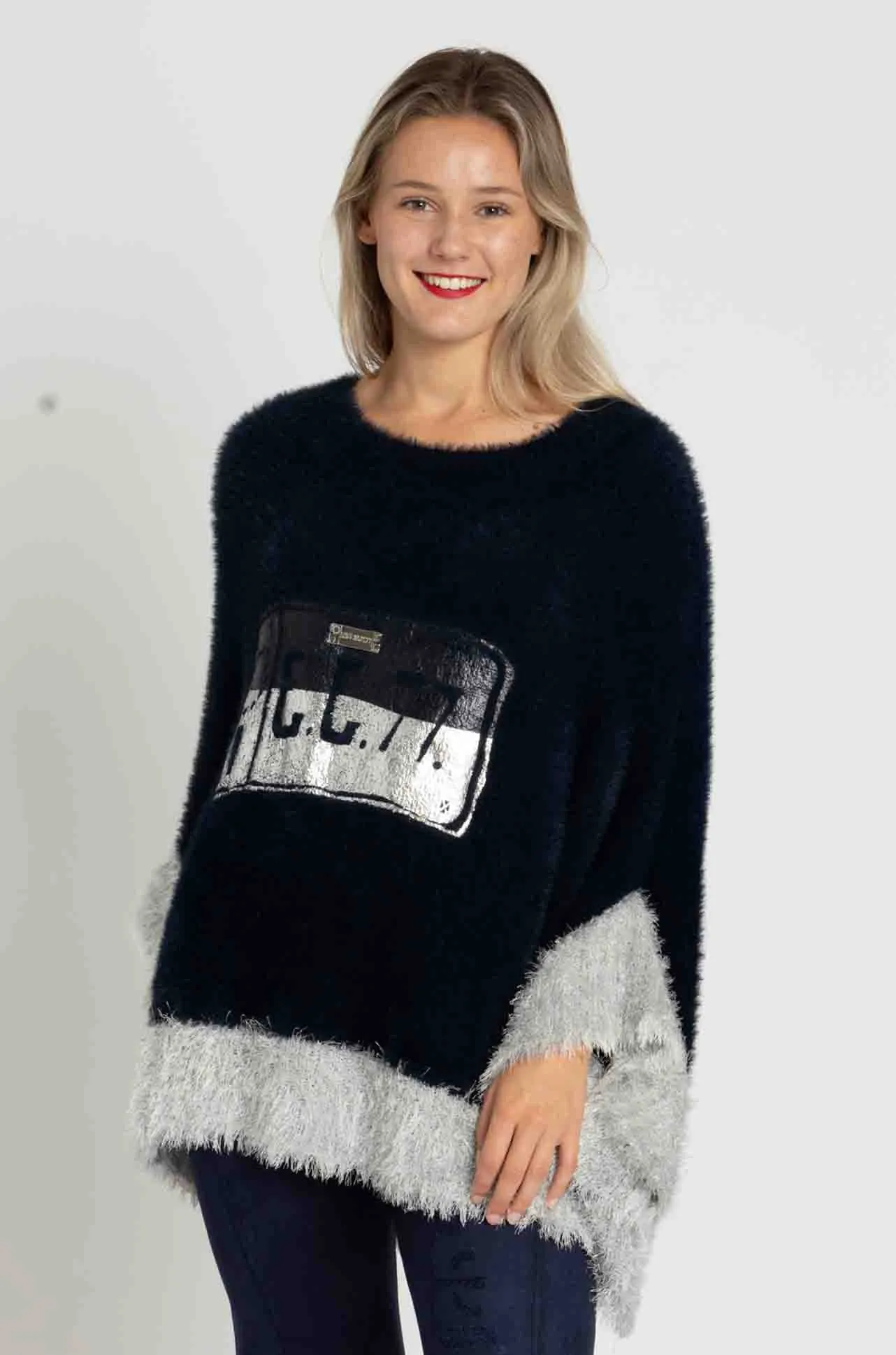 Elisa Cavaletti - Super Soft Knit Poncho