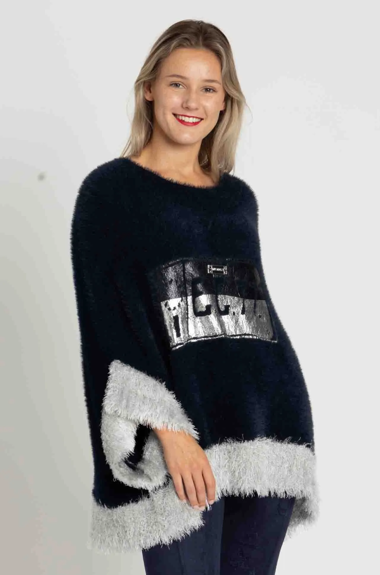 Elisa Cavaletti - Super Soft Knit Poncho