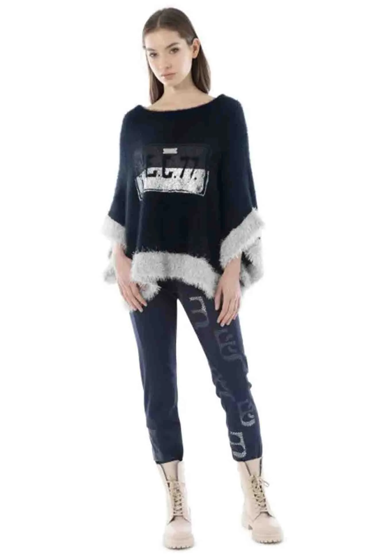 Elisa Cavaletti - Super Soft Knit Poncho