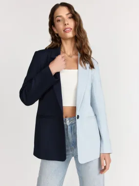 Endless Rose Long Sleeve Single Button Colorblock Blazer - Brands We Love