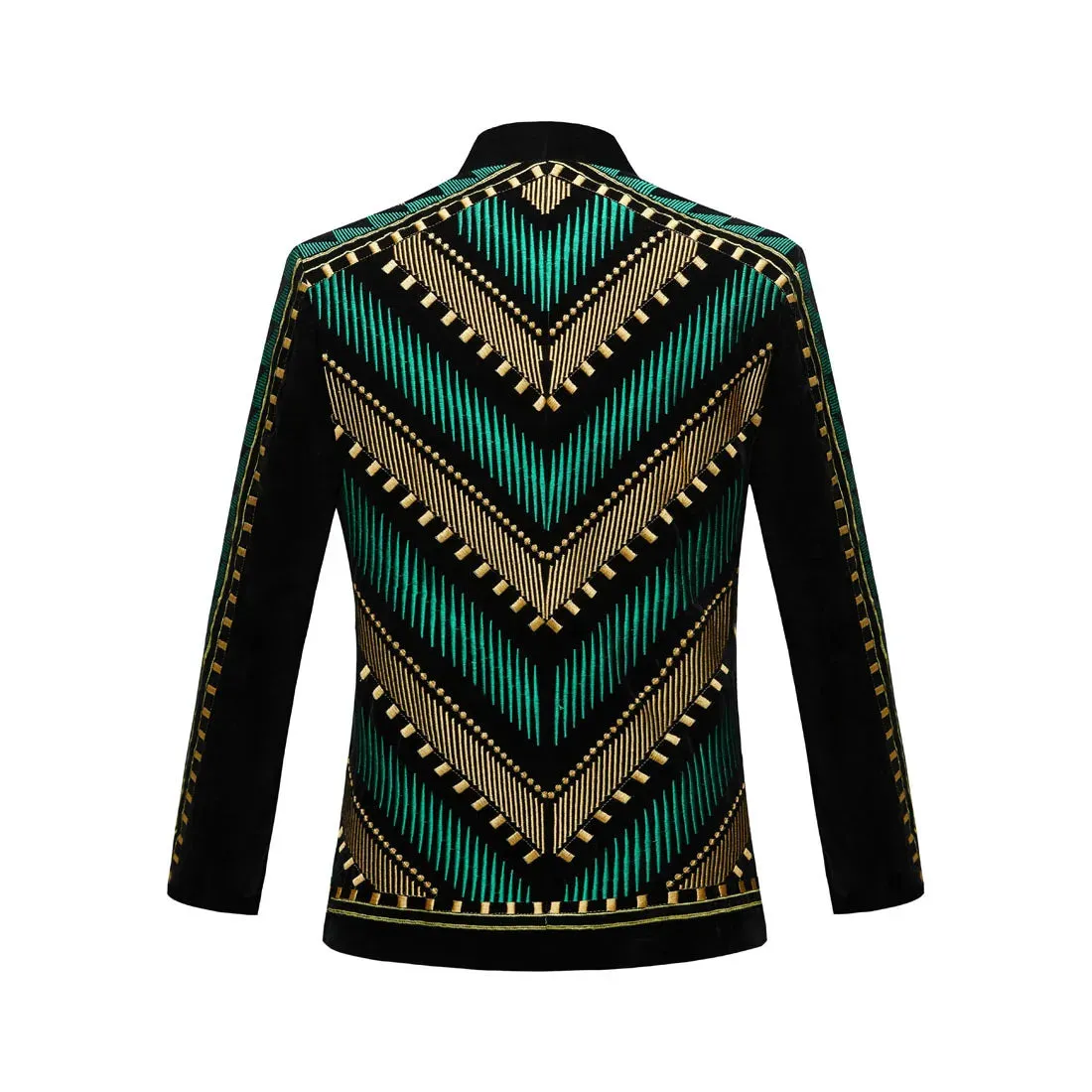 Ethnic Style Colorful Embroidery Blazer