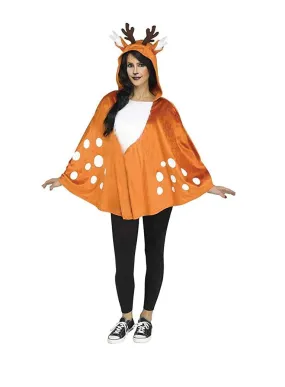 Faun Hooded Adult Costume Poncho
