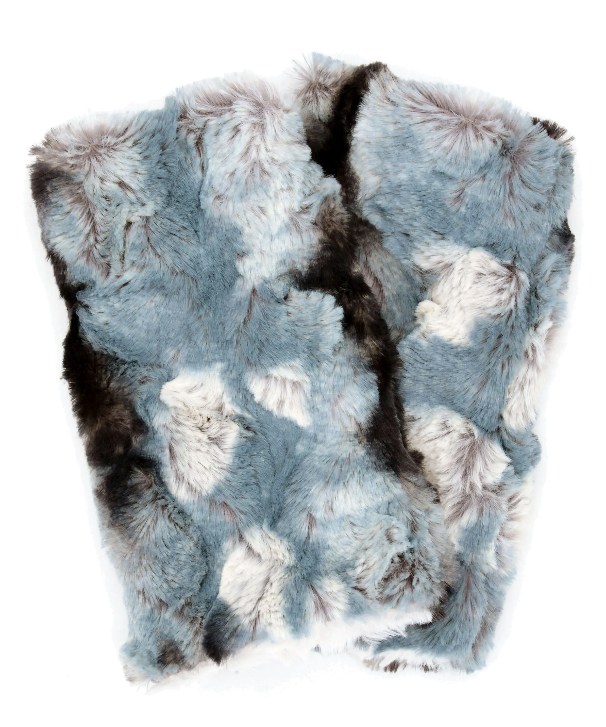 Fingerless Gloves in Cascade Faux Furs - Reversible Too