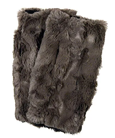 Fingerless Gloves in Cascade Faux Furs - Reversible Too