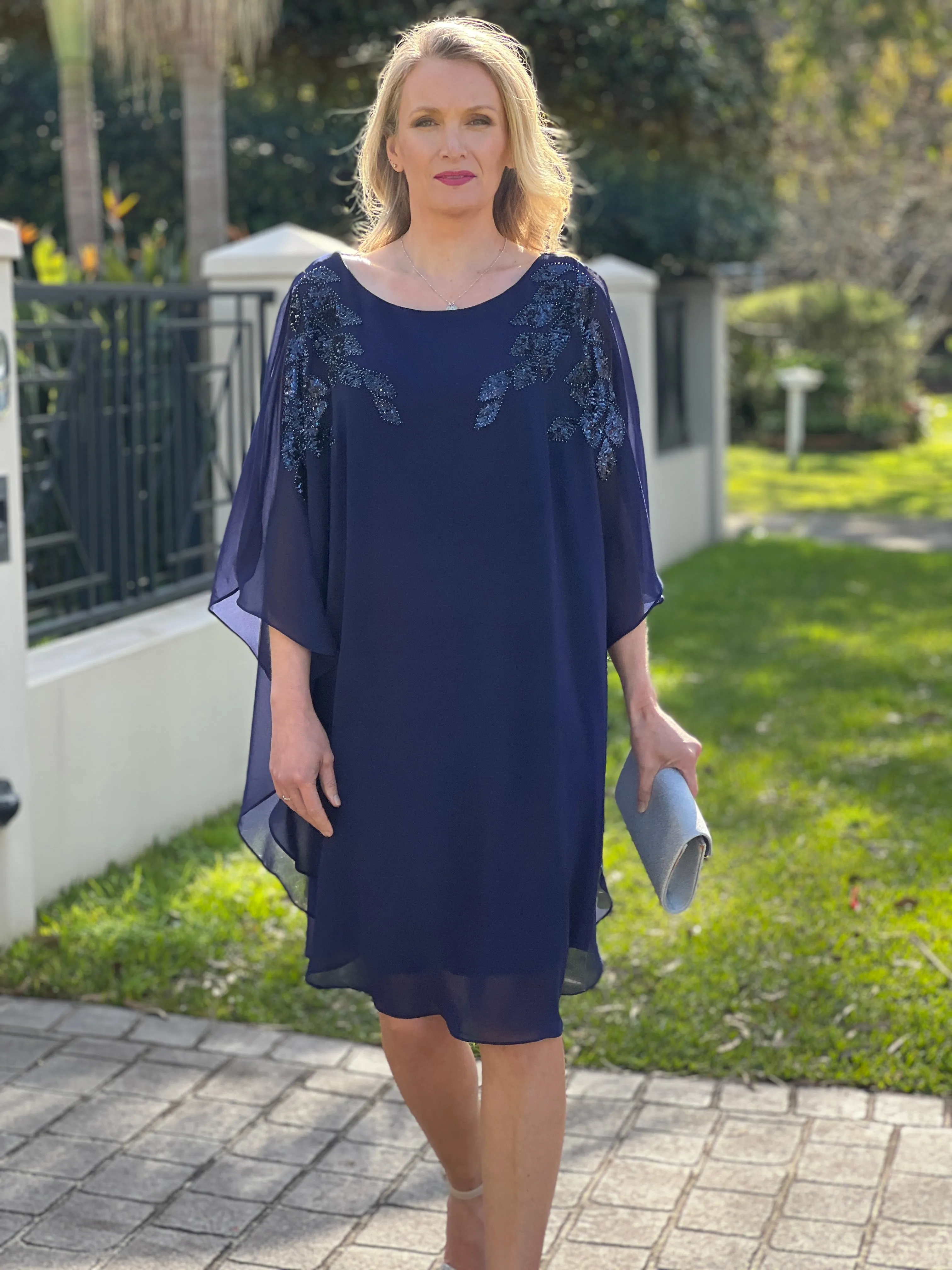 Harlow Navy Evening Dress