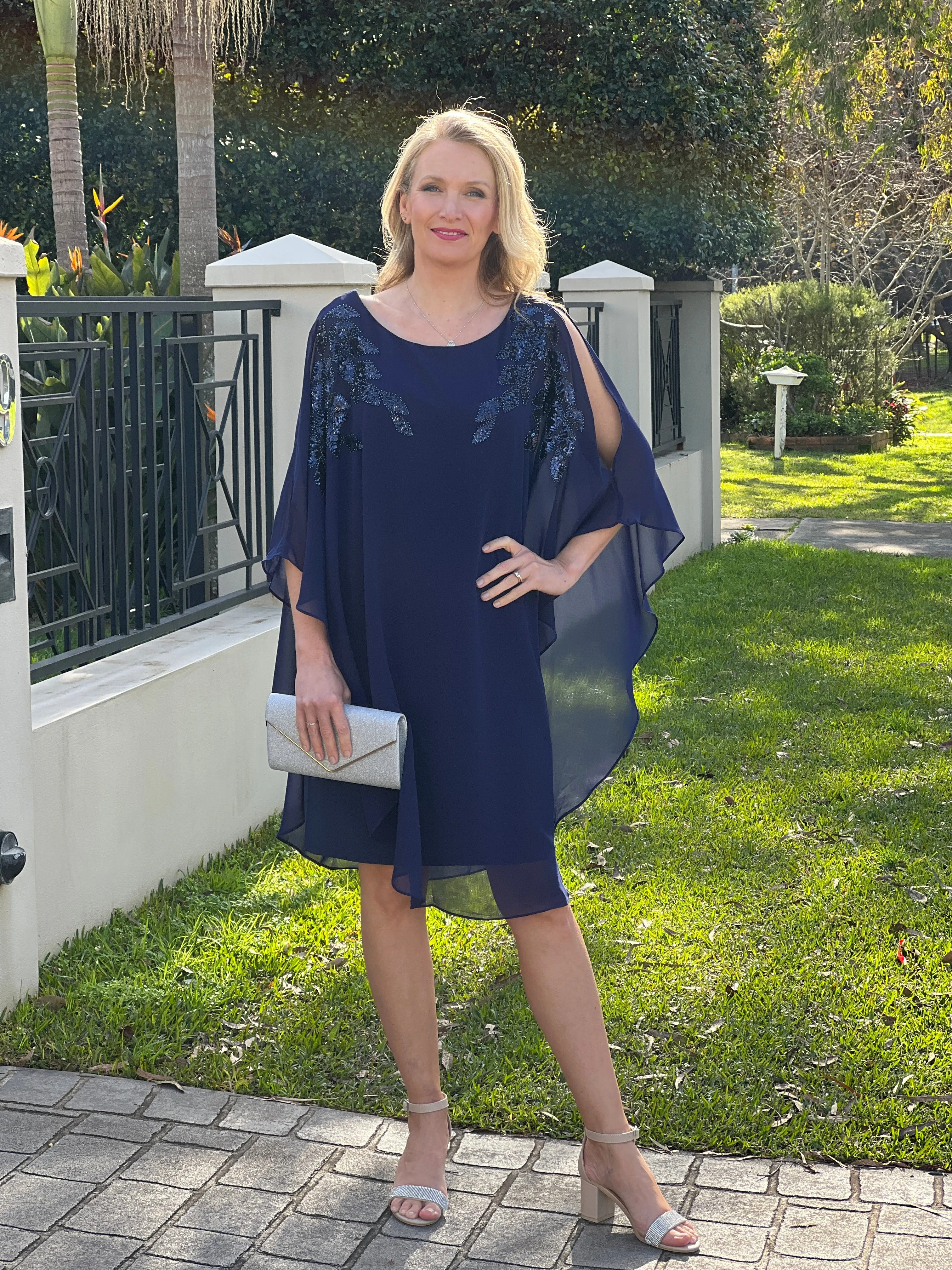 Harlow Navy Evening Dress