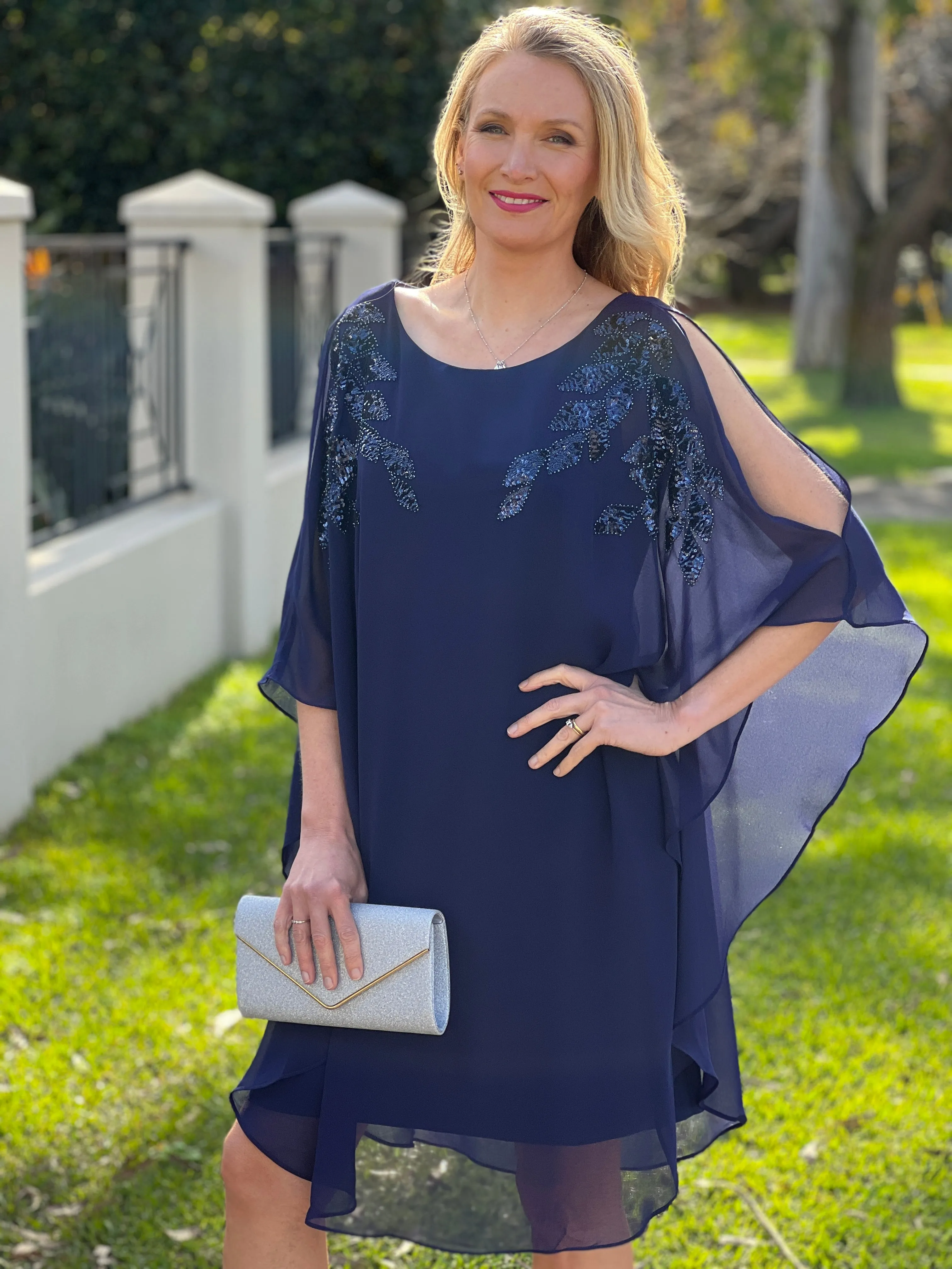 Harlow Navy Evening Dress