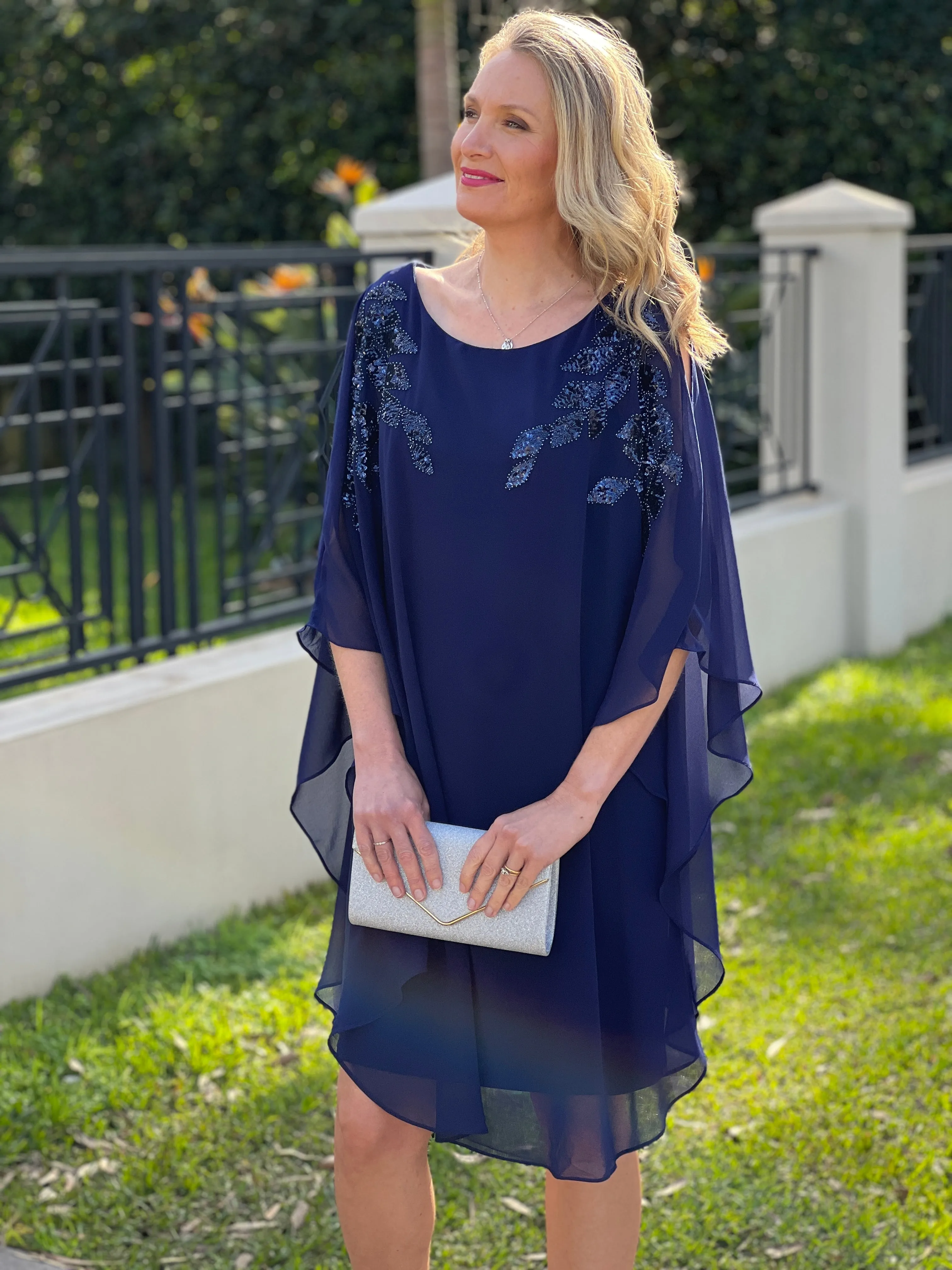 Harlow Navy Evening Dress