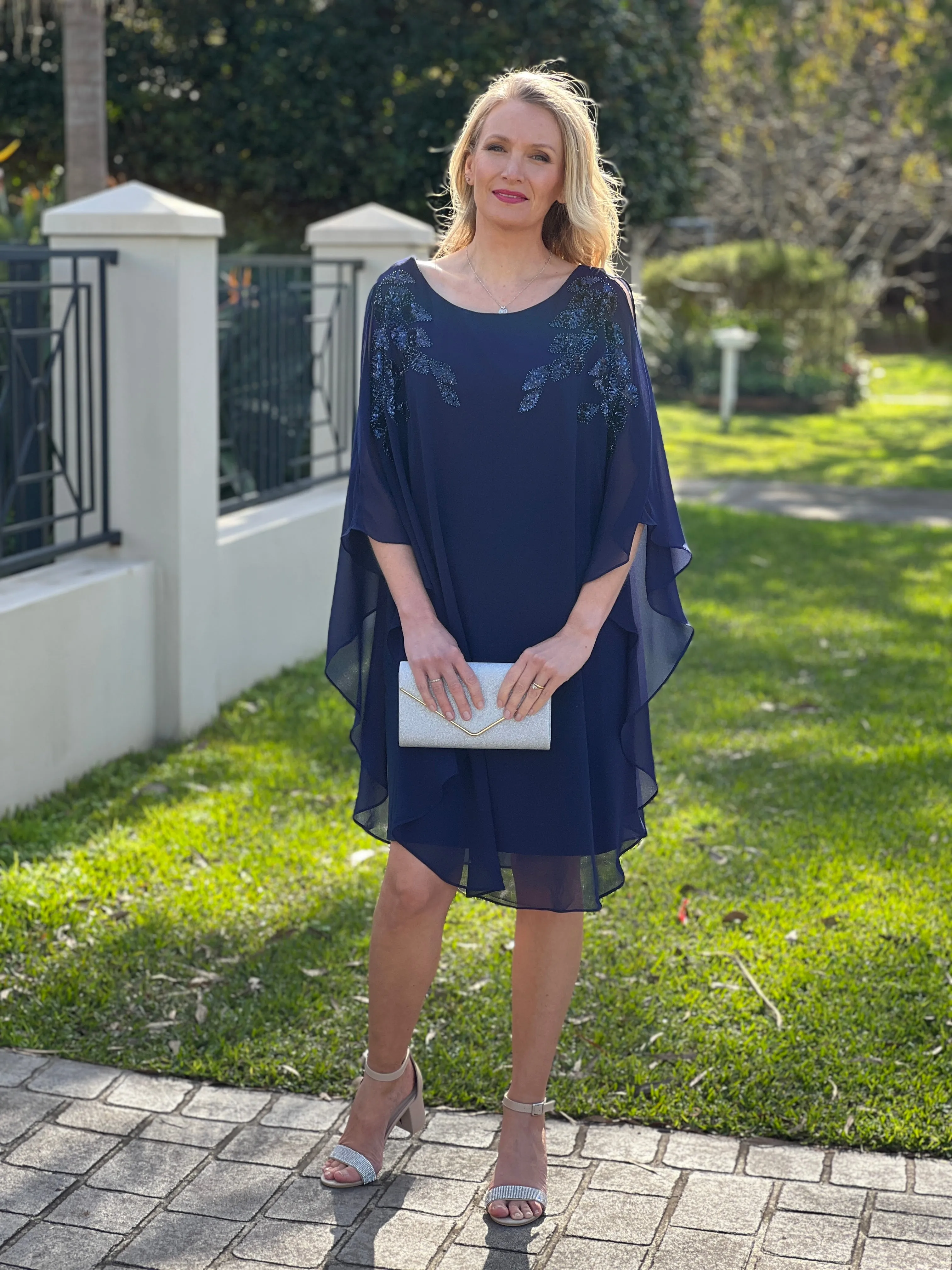 Harlow Navy Evening Dress