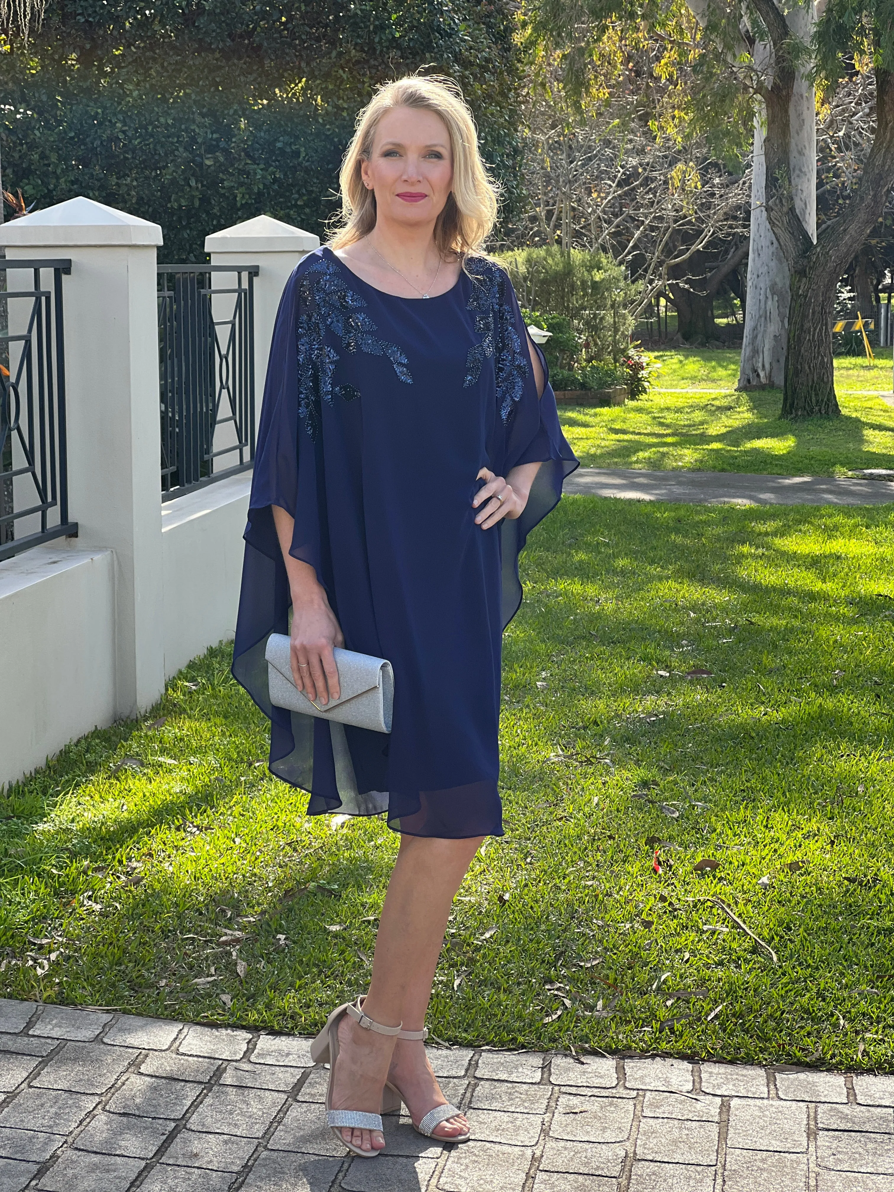 Harlow Navy Evening Dress