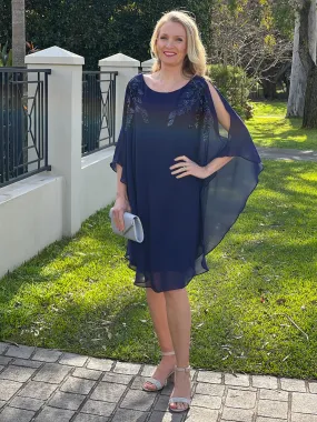 Harlow Navy Evening Dress