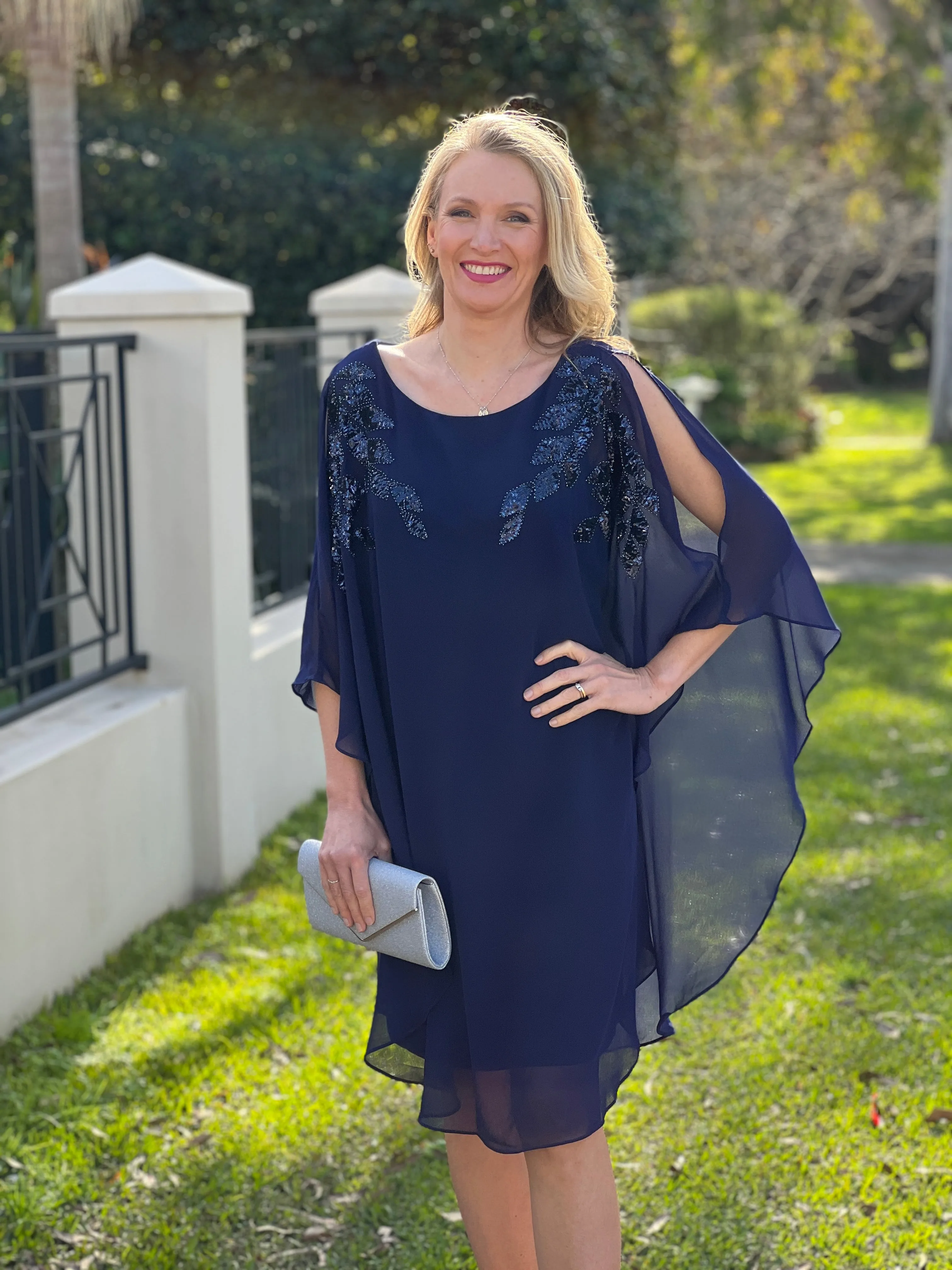 Harlow Navy Evening Dress