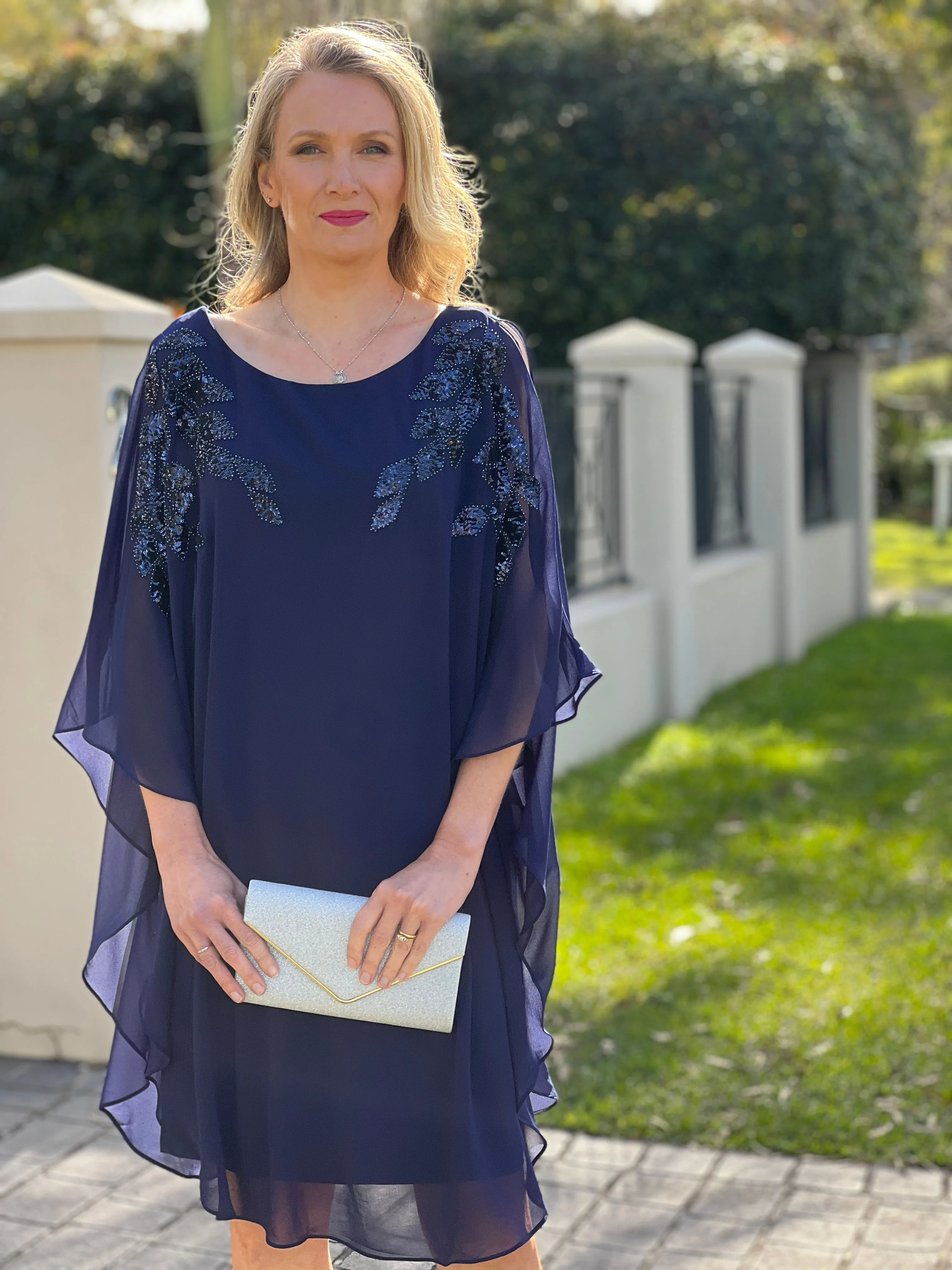 Harlow Navy Evening Dress