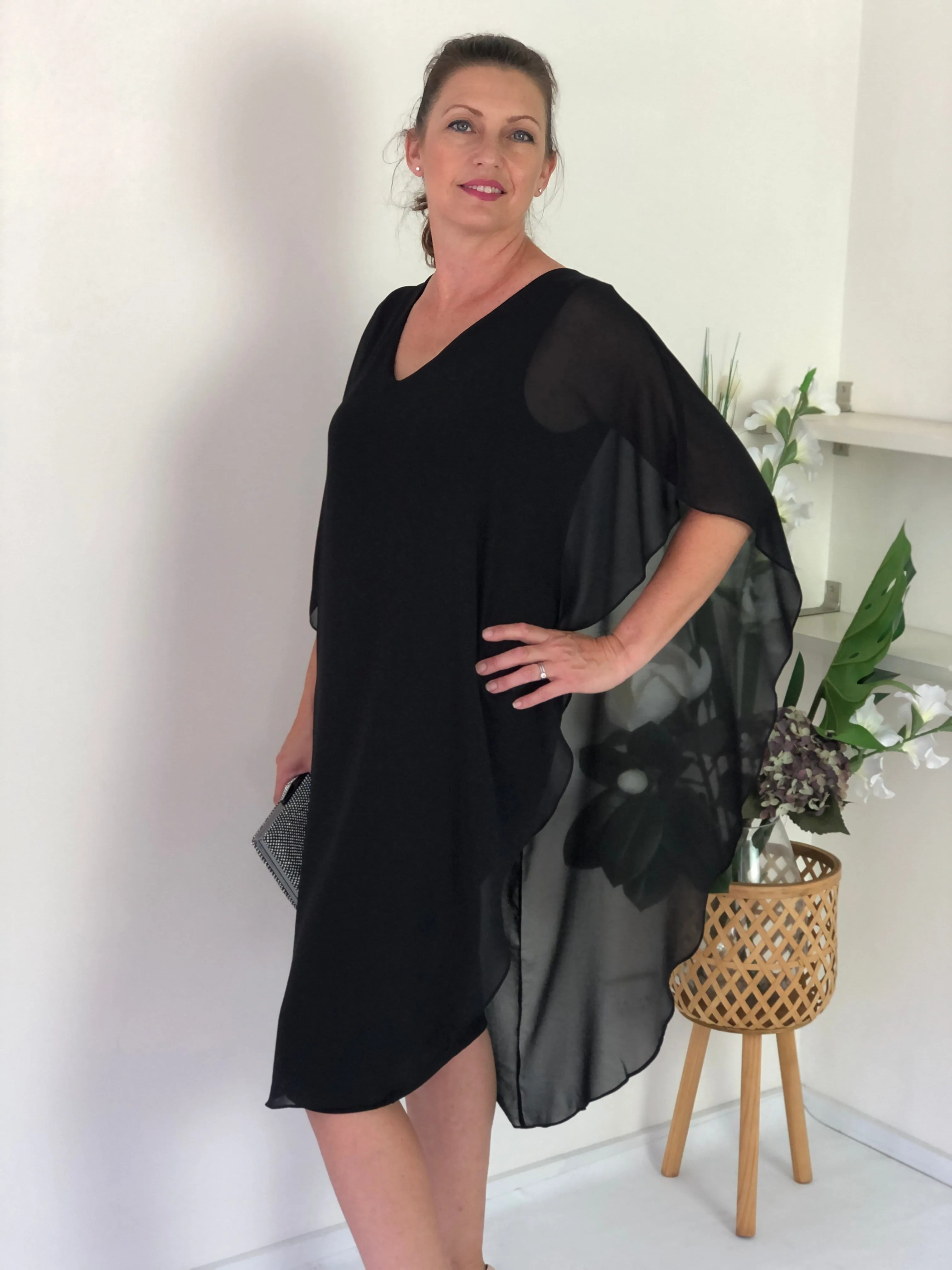 Helena Black Evening Dress