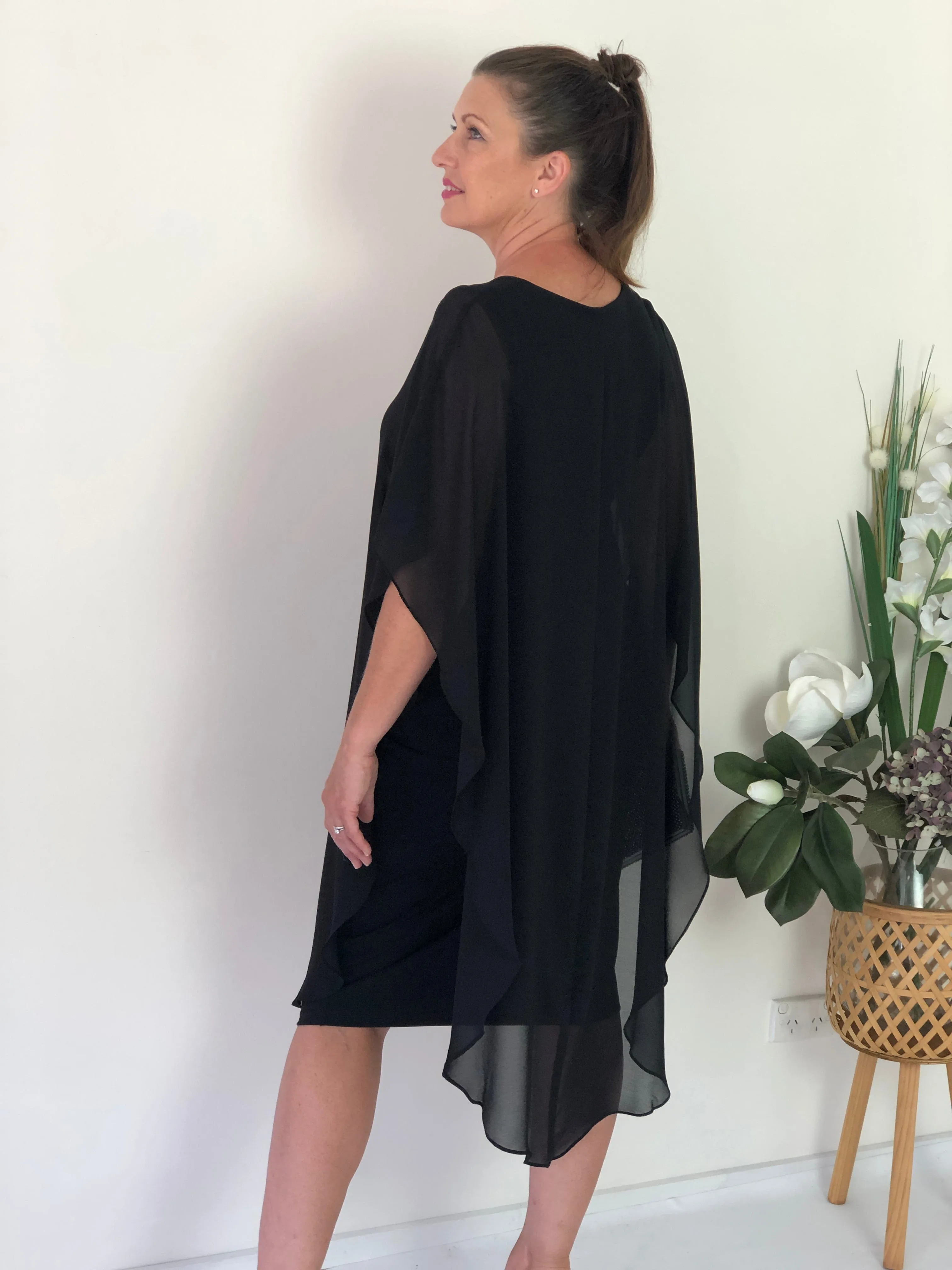 Helena Black Evening Dress