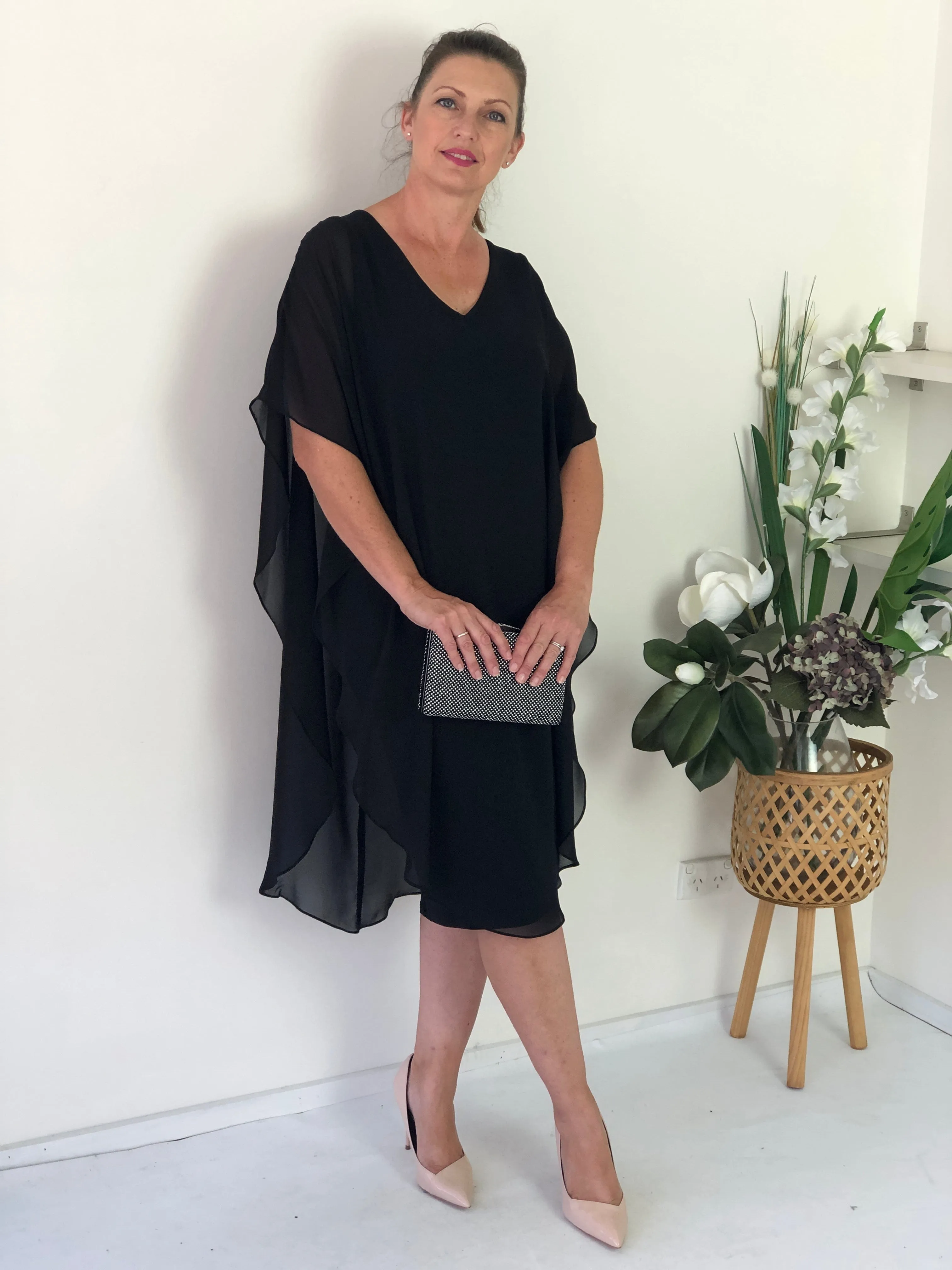 Helena Black Evening Dress