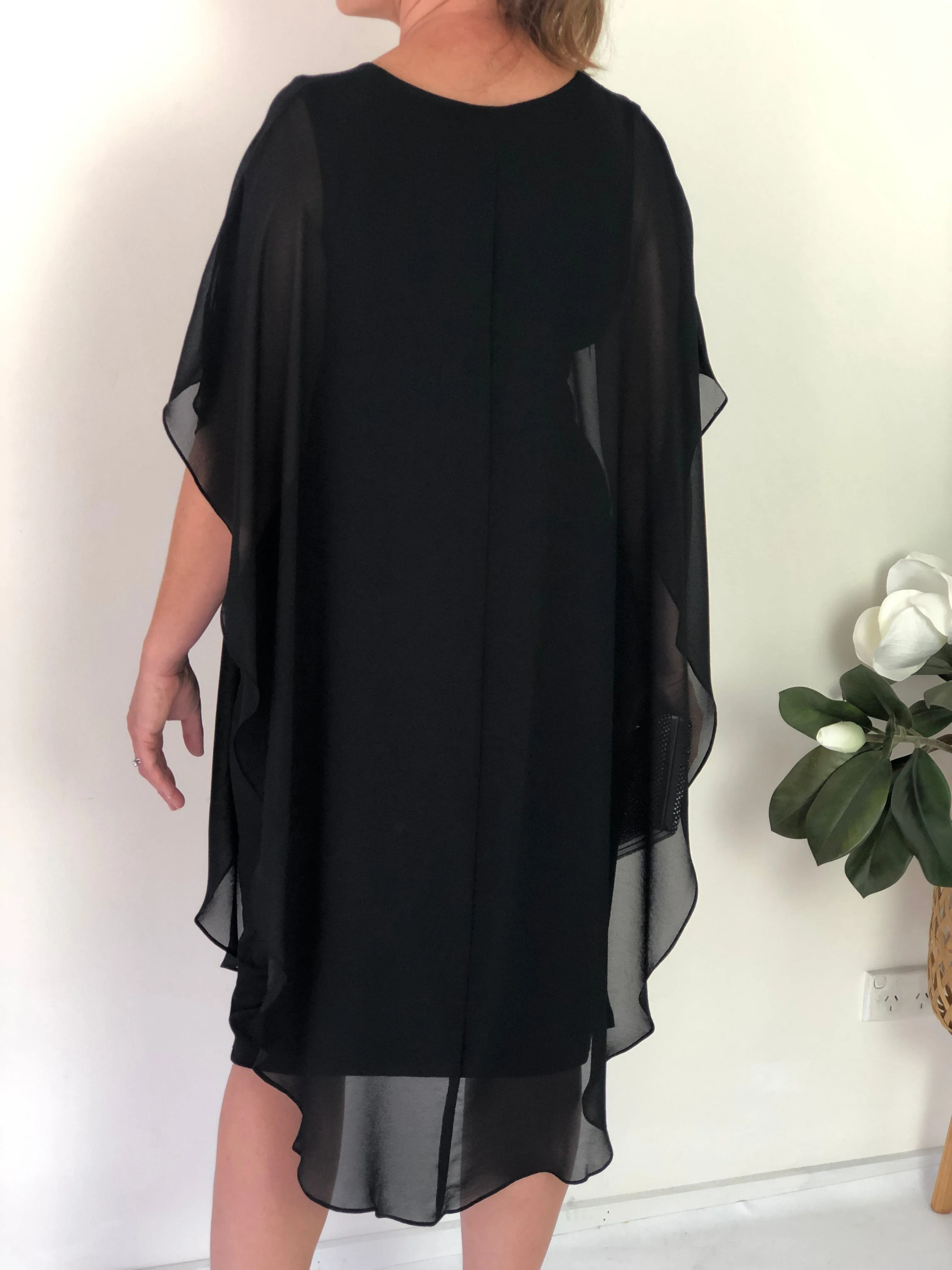 Helena Black Evening Dress