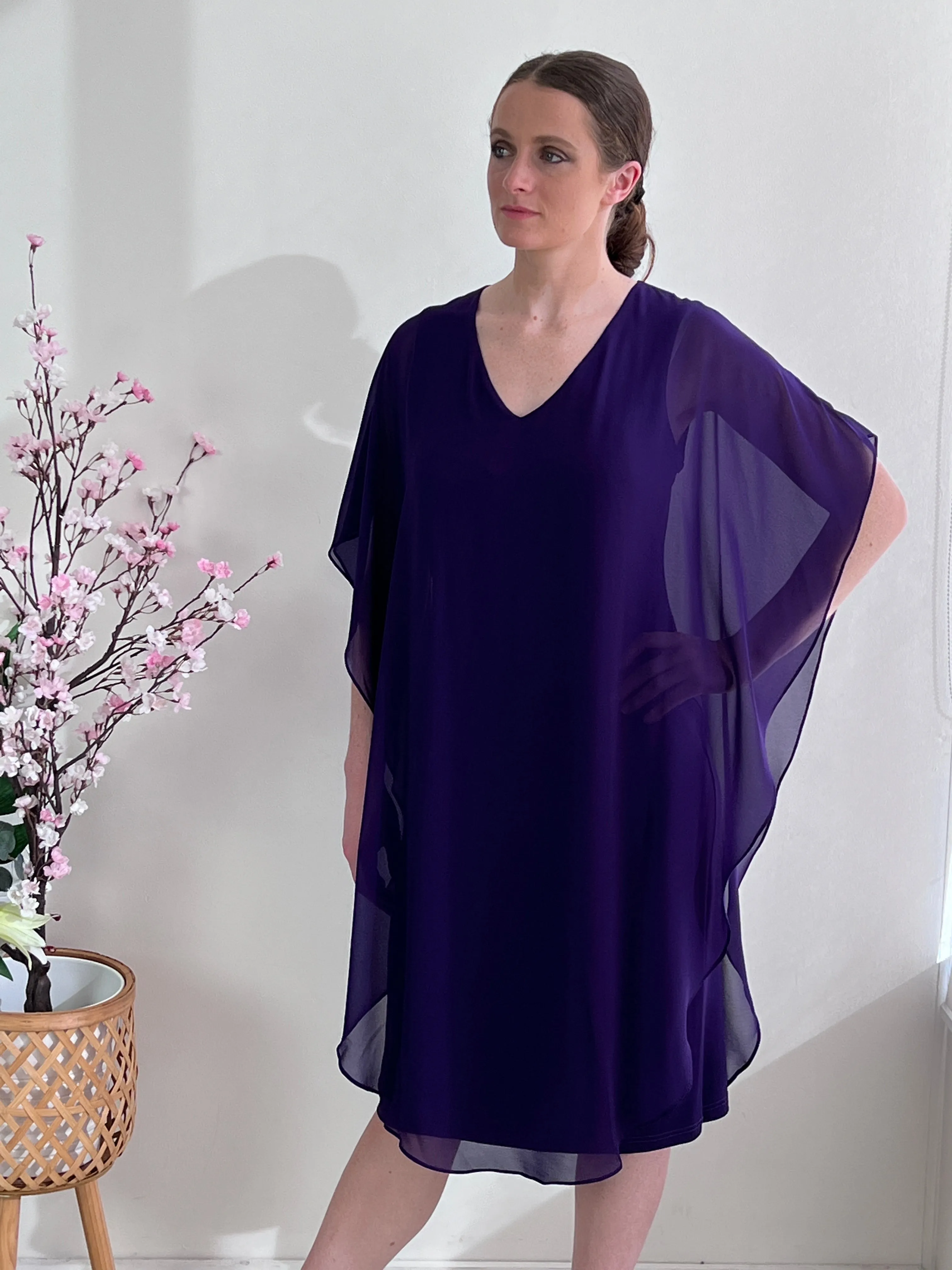 Helena Purple Evening Dress