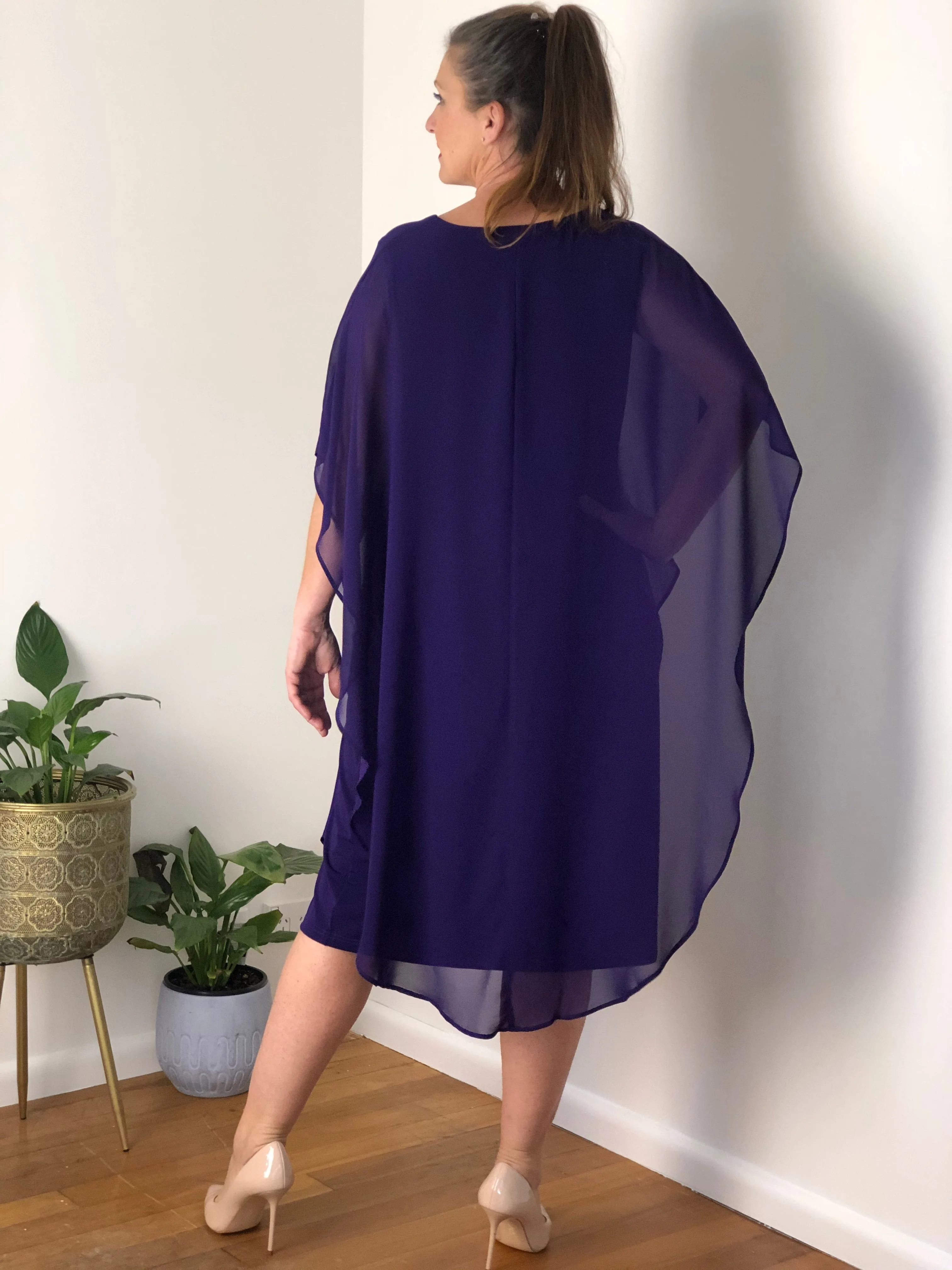 Helena Purple Evening Dress