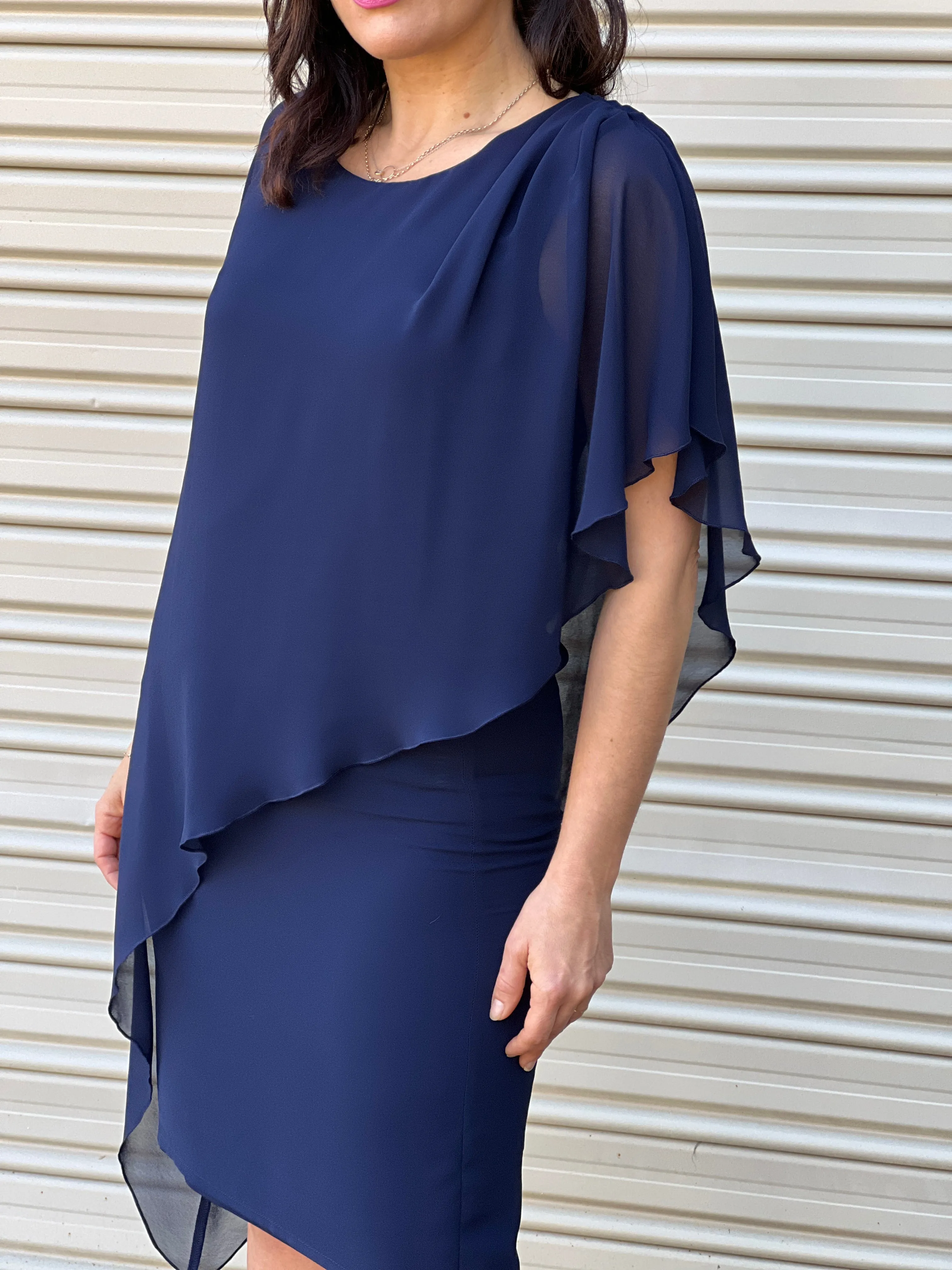 Irene Navy Evening Dress