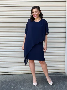 Irene Navy Evening Dress