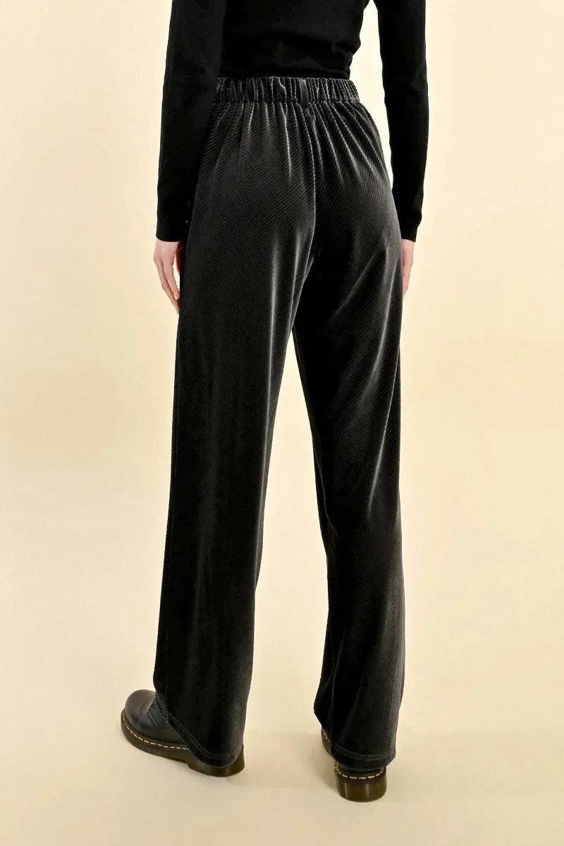 Maya Velvet Pleated Trousers