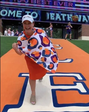 Orange Gameday Cheetah Poncho Orange Gameday Cheetah Poncho