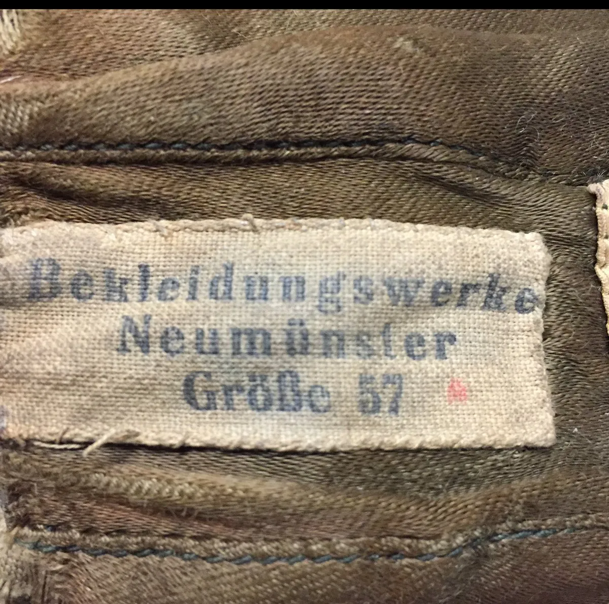 Original WWII 1937 German Luftwaffe LKP S101 Summer Pilot Flying Helmet with Throat Microphone and Earphones