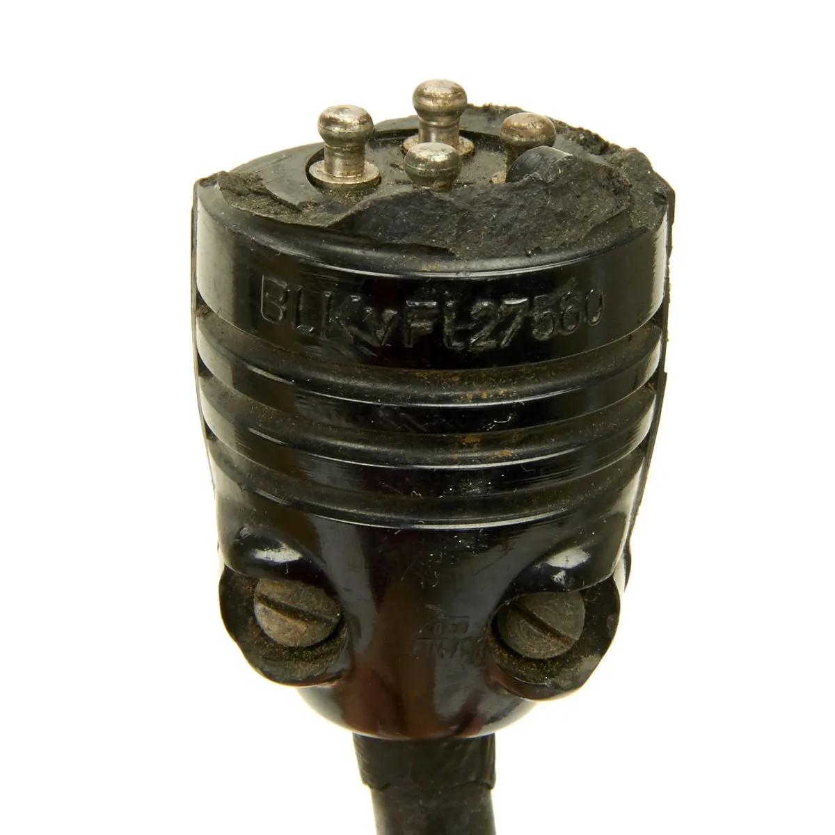 Original WWII German 1938 Luftwaffe LKP S101 Summer Pilot Flying Helmet with Throat Microphone and Earphones