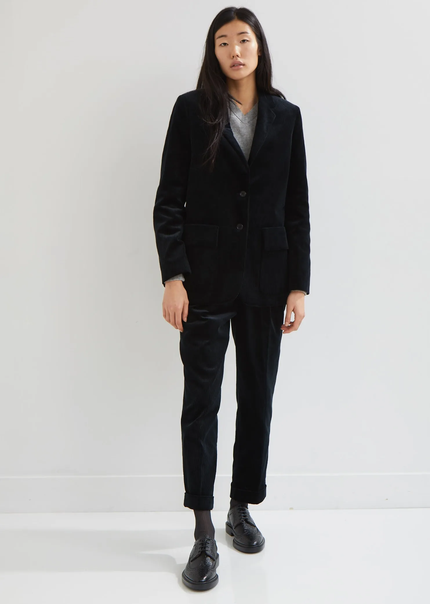 Patch Pocket Corduroy Blazer