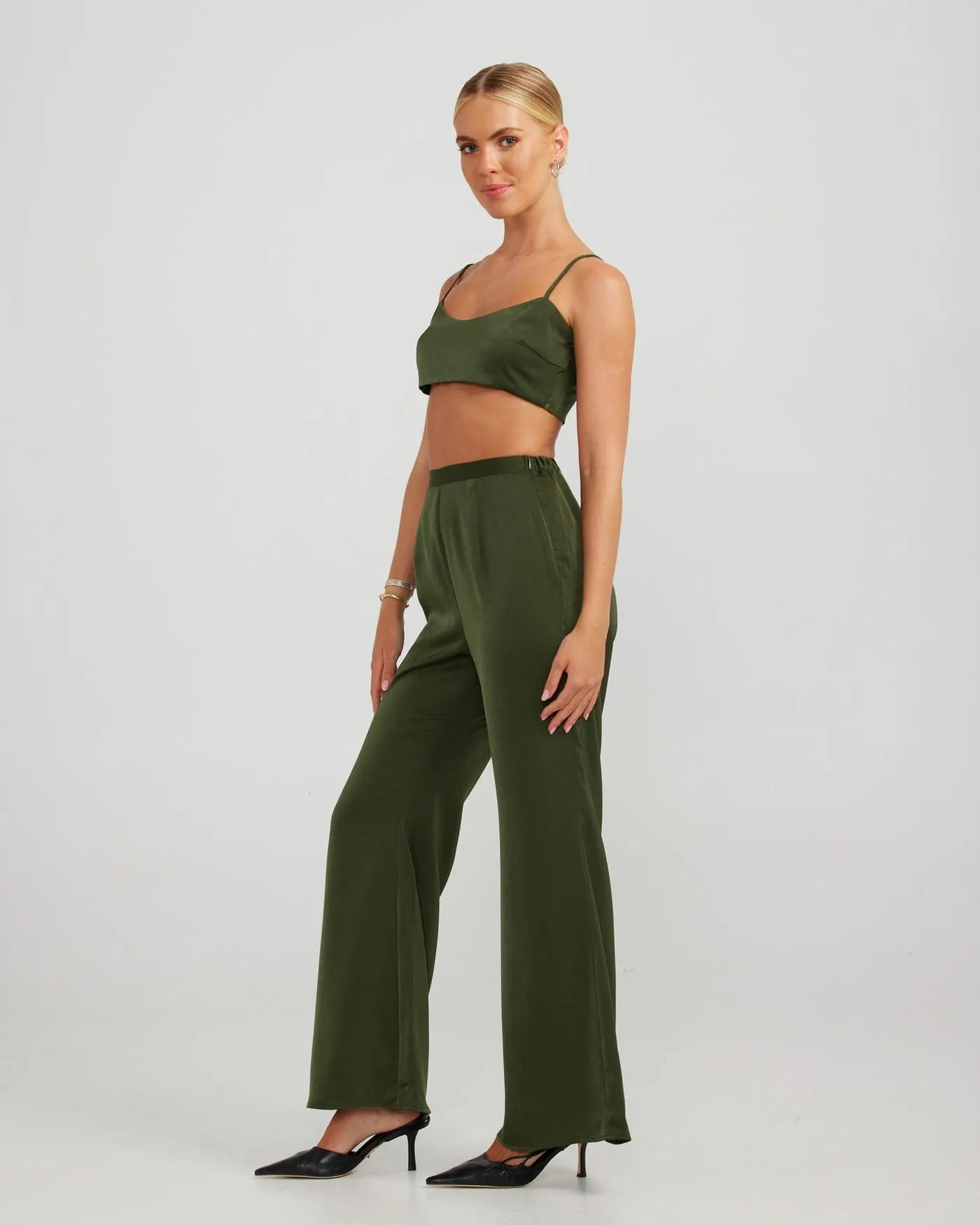 Rafaela Pant - Dark Olive