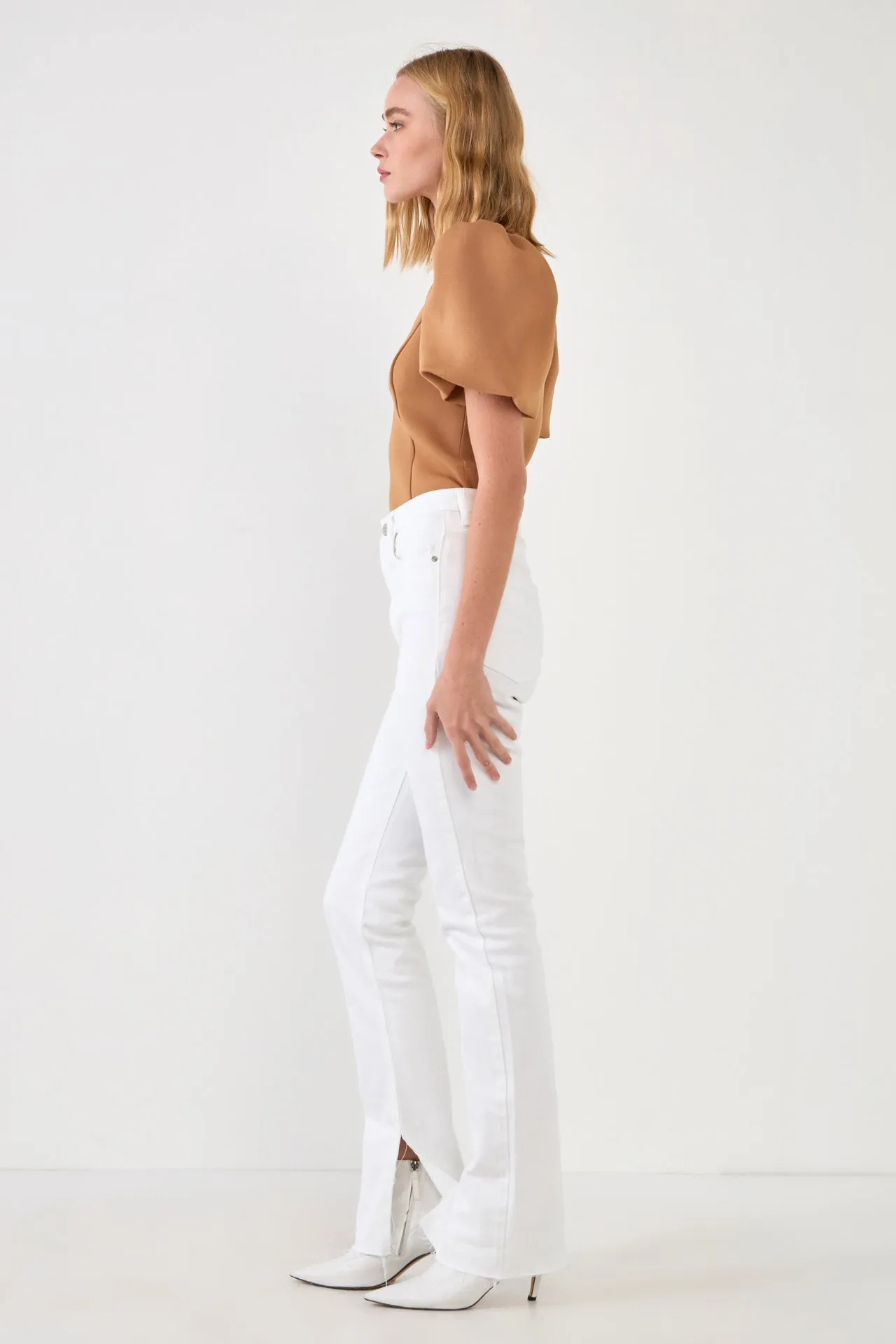 Scuba Puff Sleeve Top