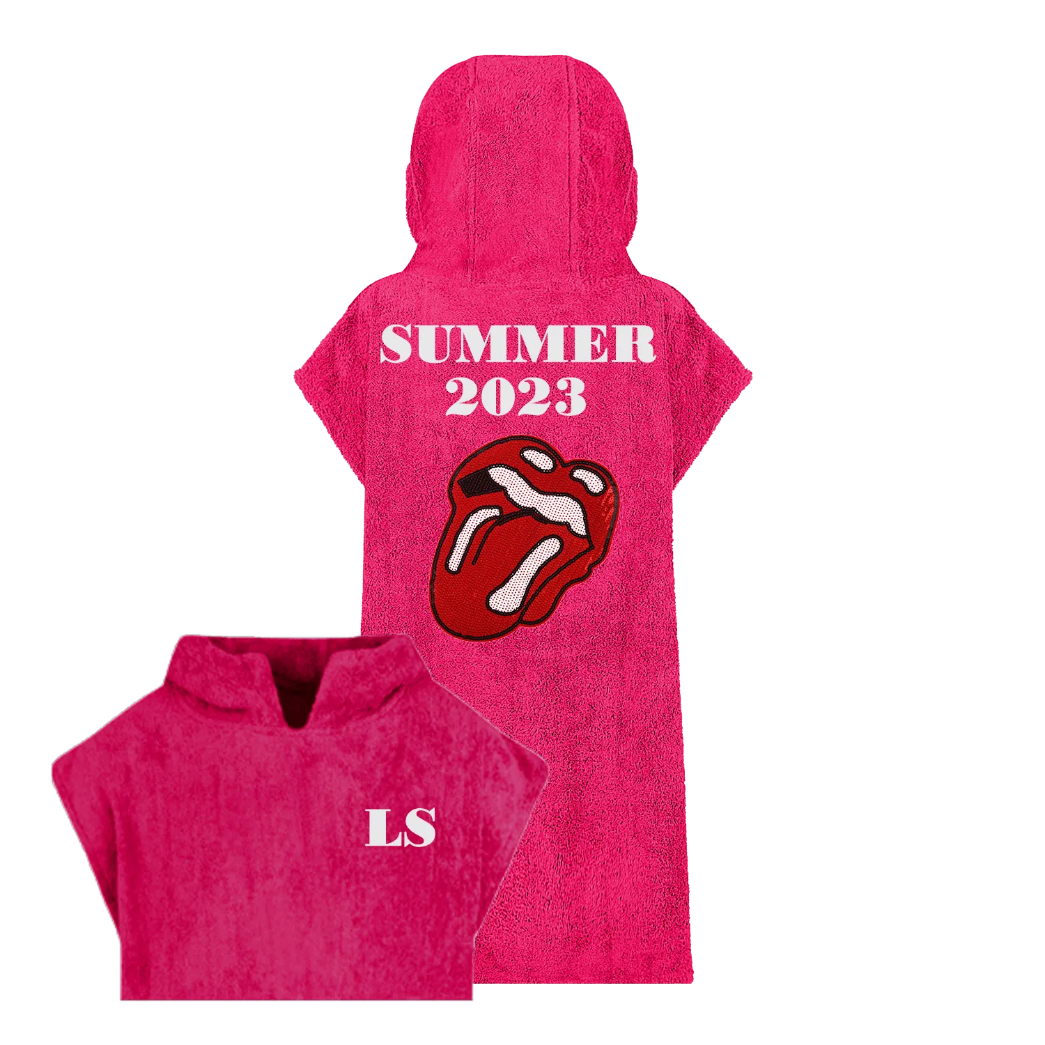 Sequin Rock'n'Roll Lips Beach Robe