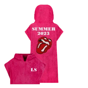 Sequin Rock'n'Roll Lips Beach Robe