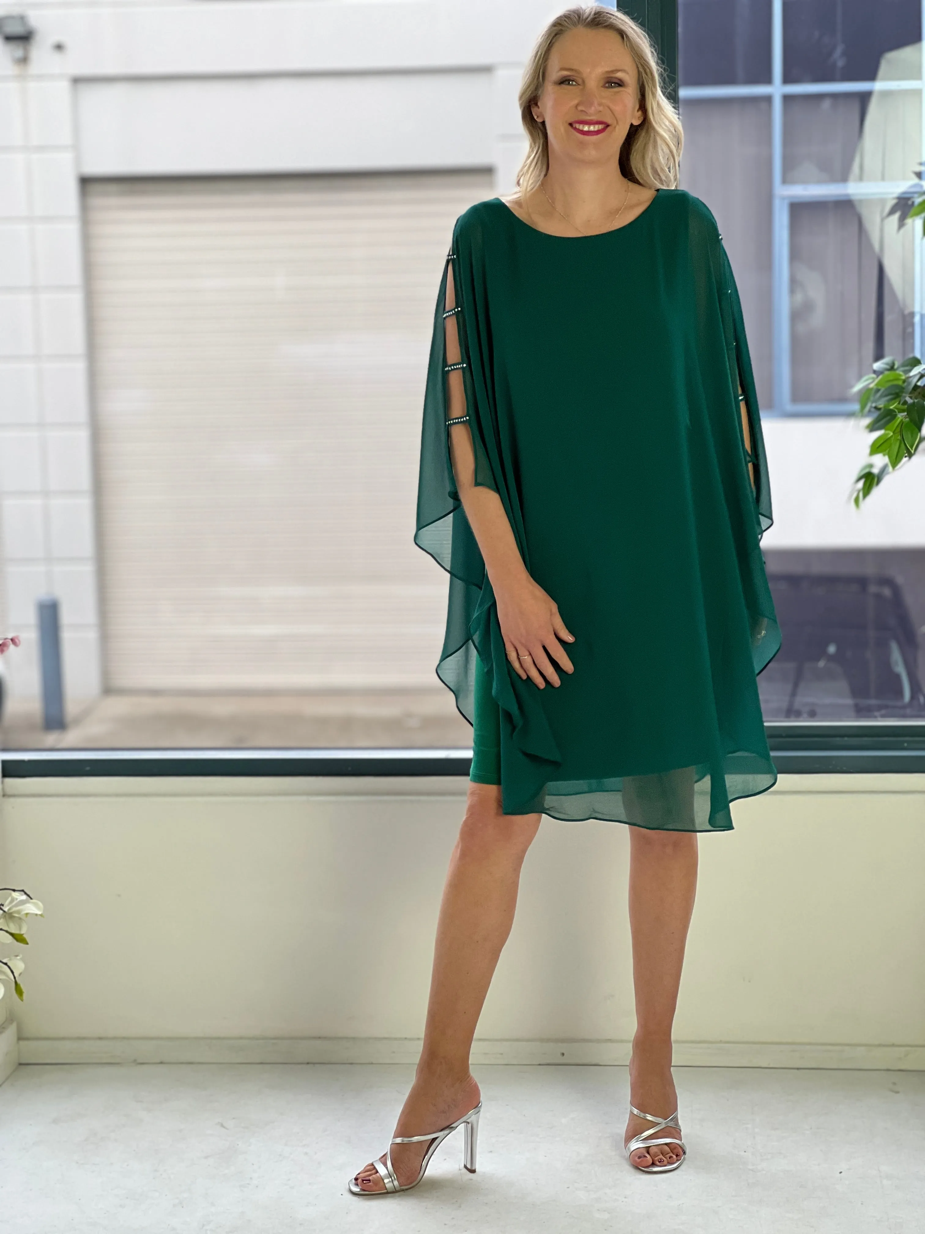 Una Emerald Evening Dress