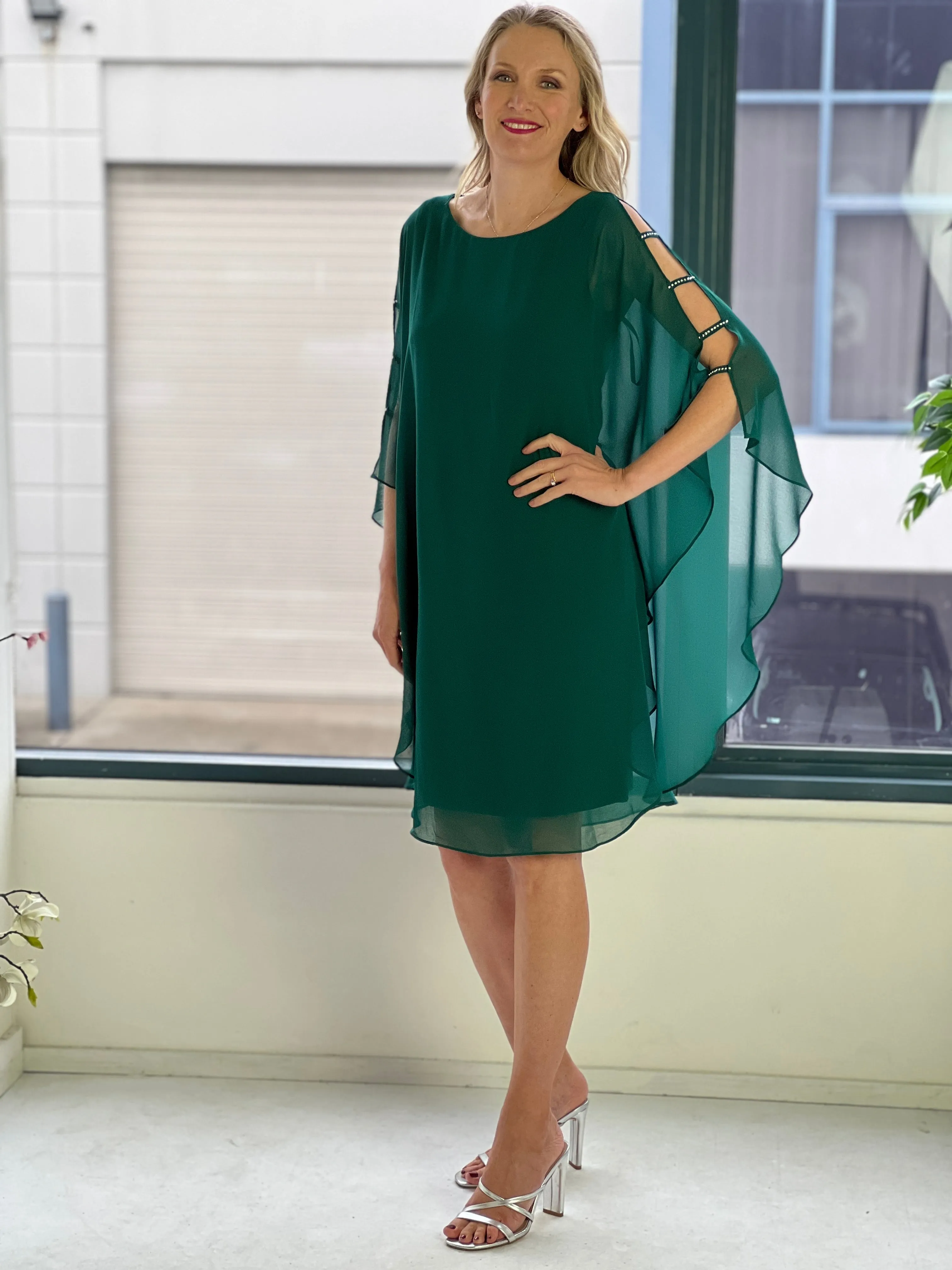 Una Emerald Evening Dress
