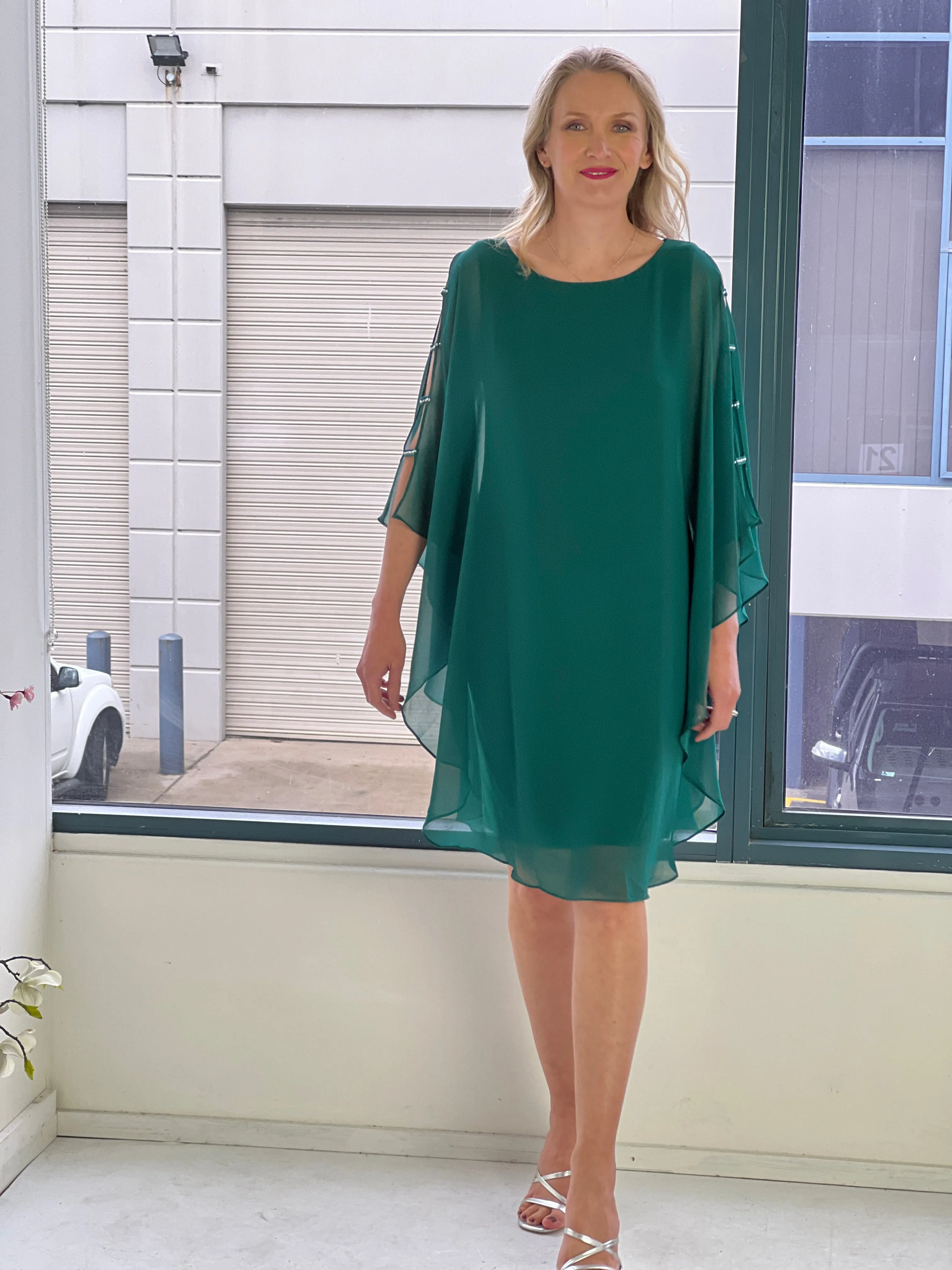 Una Emerald Evening Dress