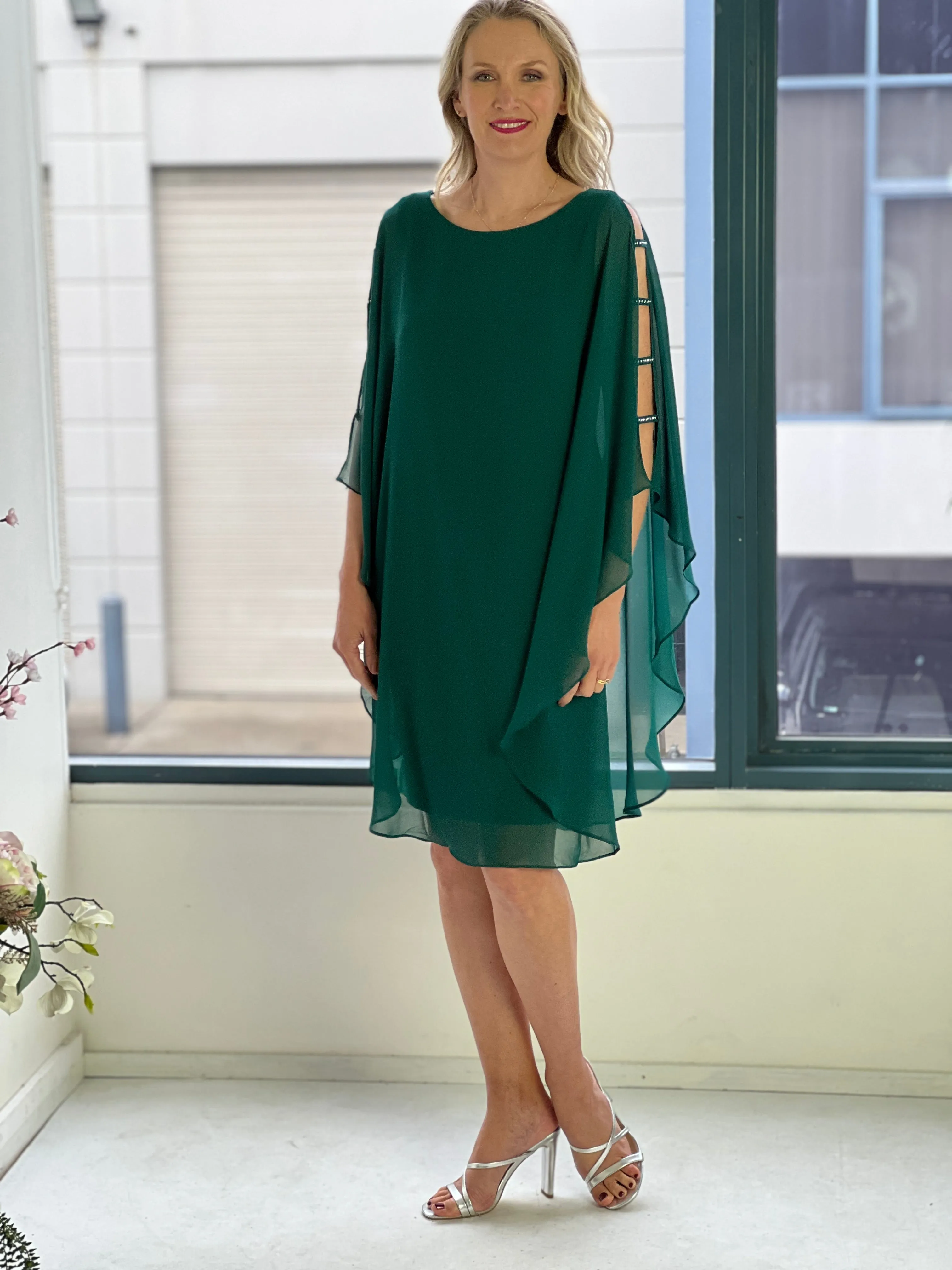 Una Emerald Evening Dress