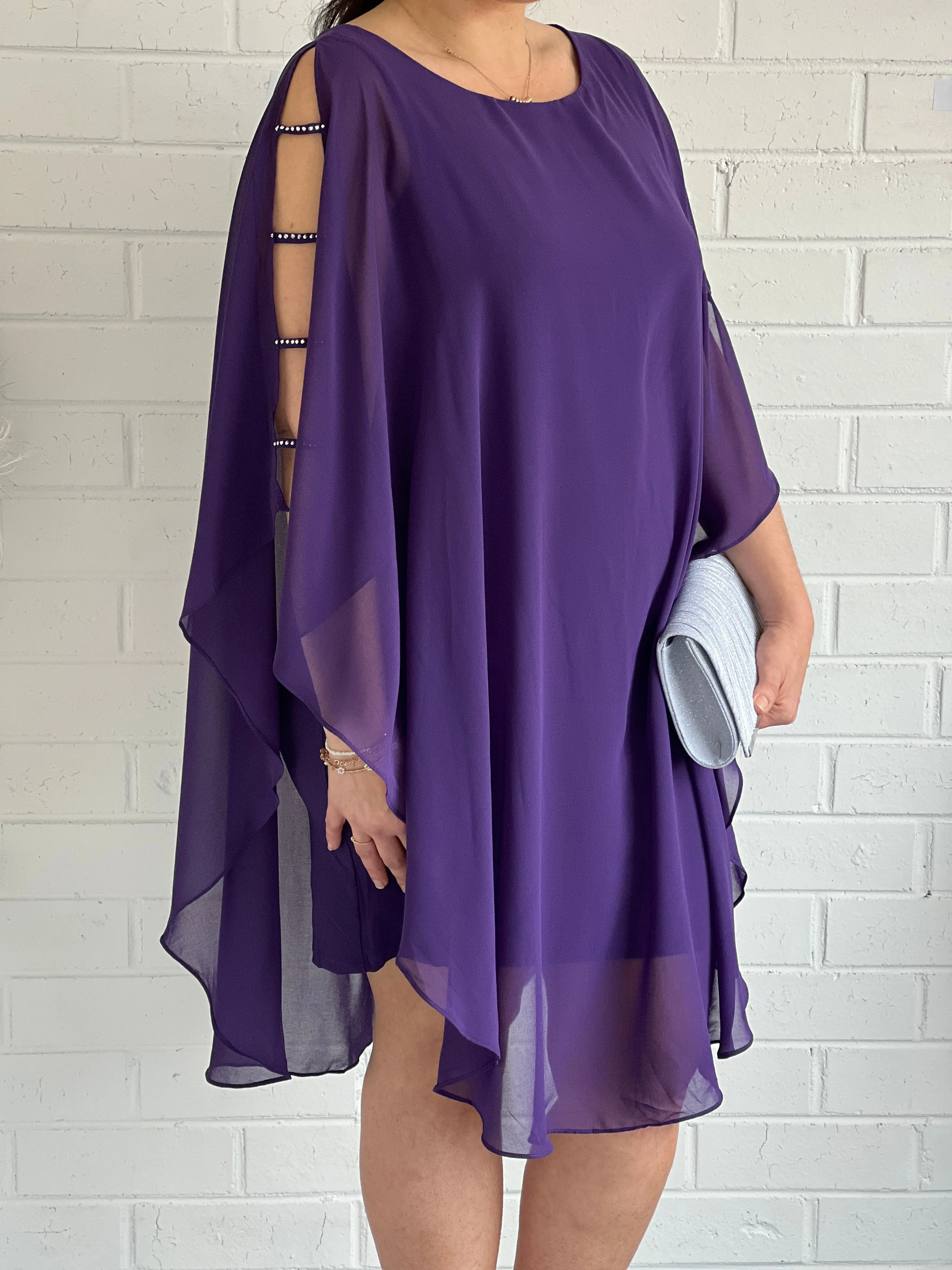 Una Purple Evening Dress
